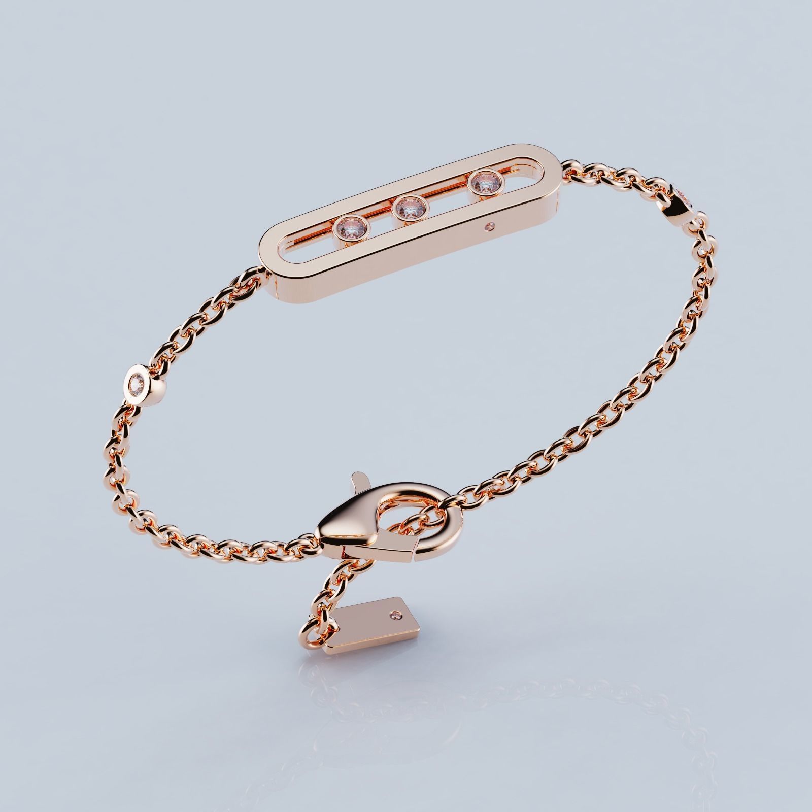 Bracelet Messika Move 3D print model_1