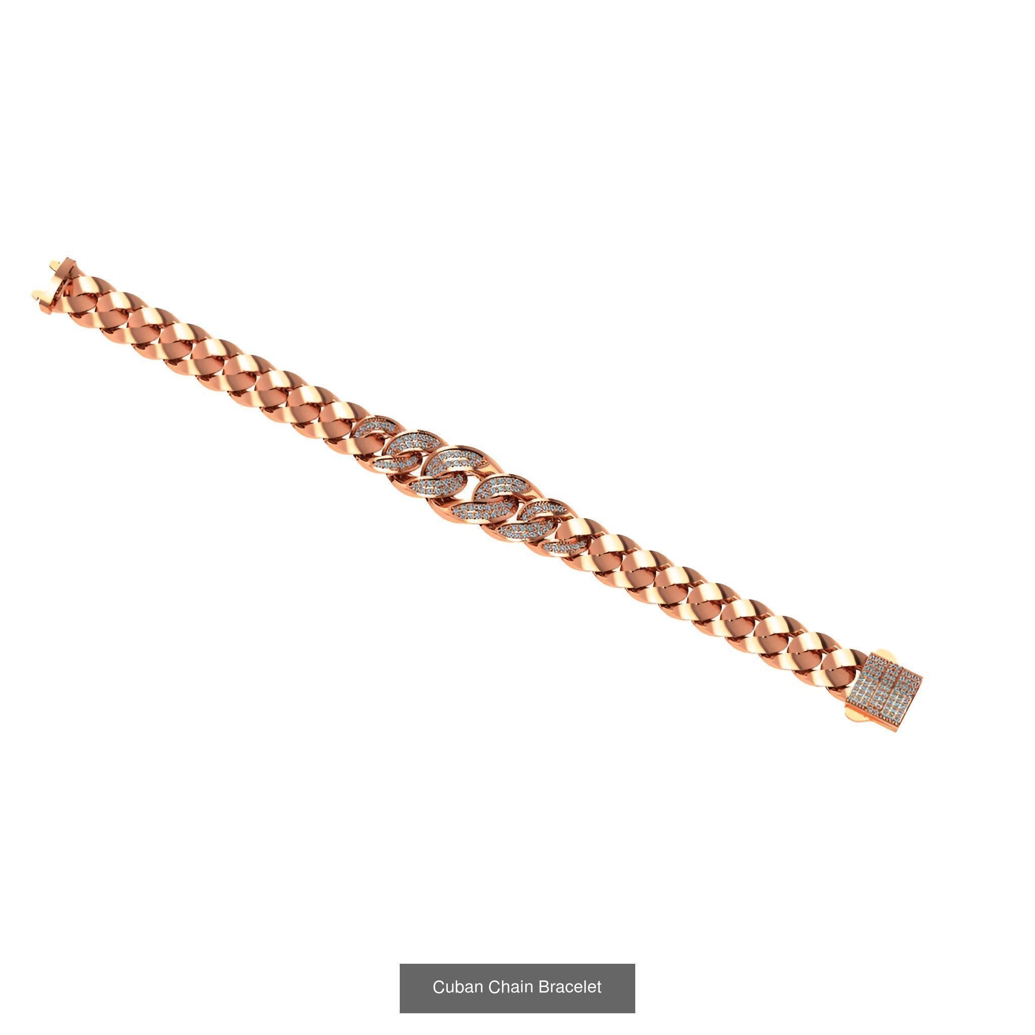 121 Cuban Chain Bracelet Necklace Collection _86