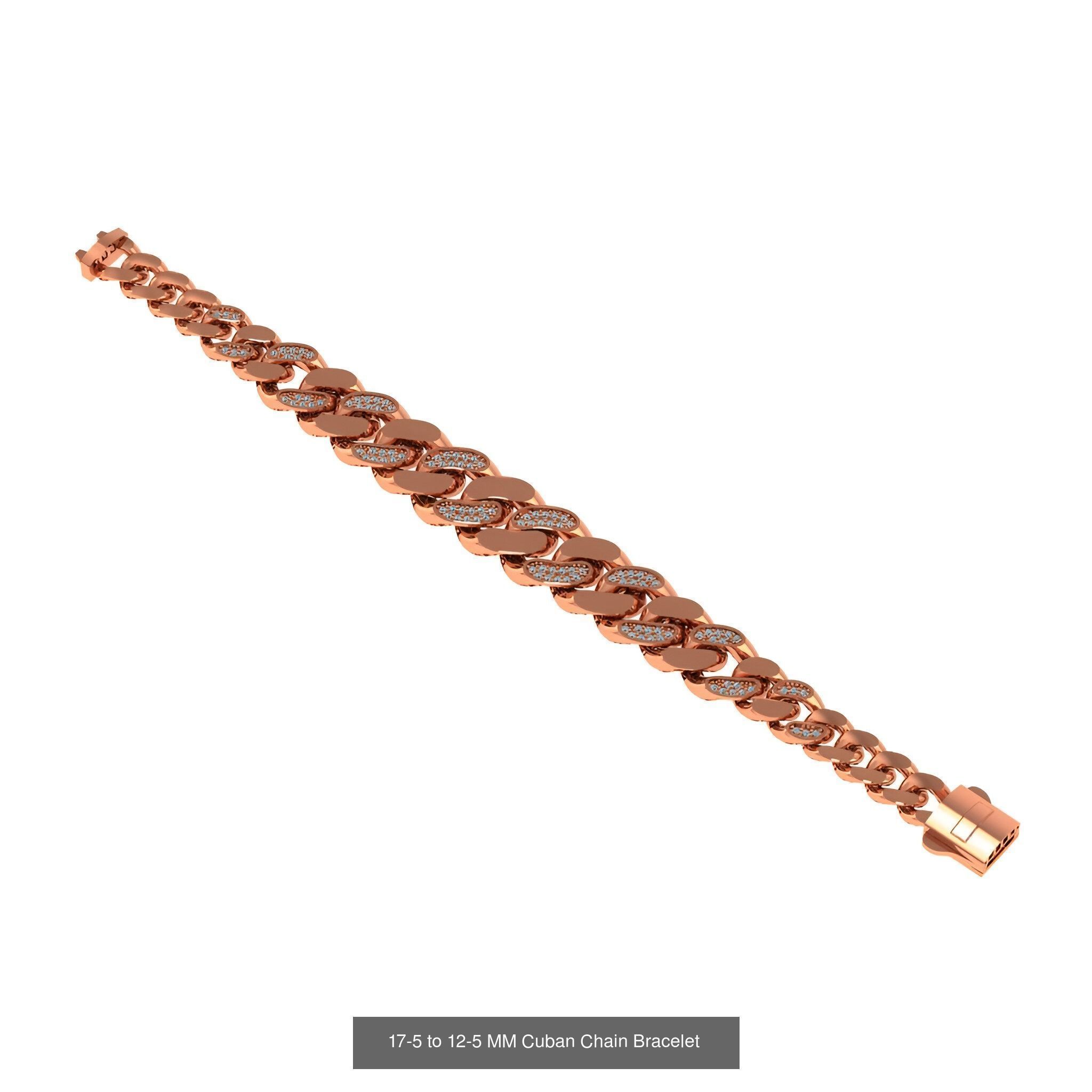 121 Cuban Chain Bracelet Necklace Collection _43