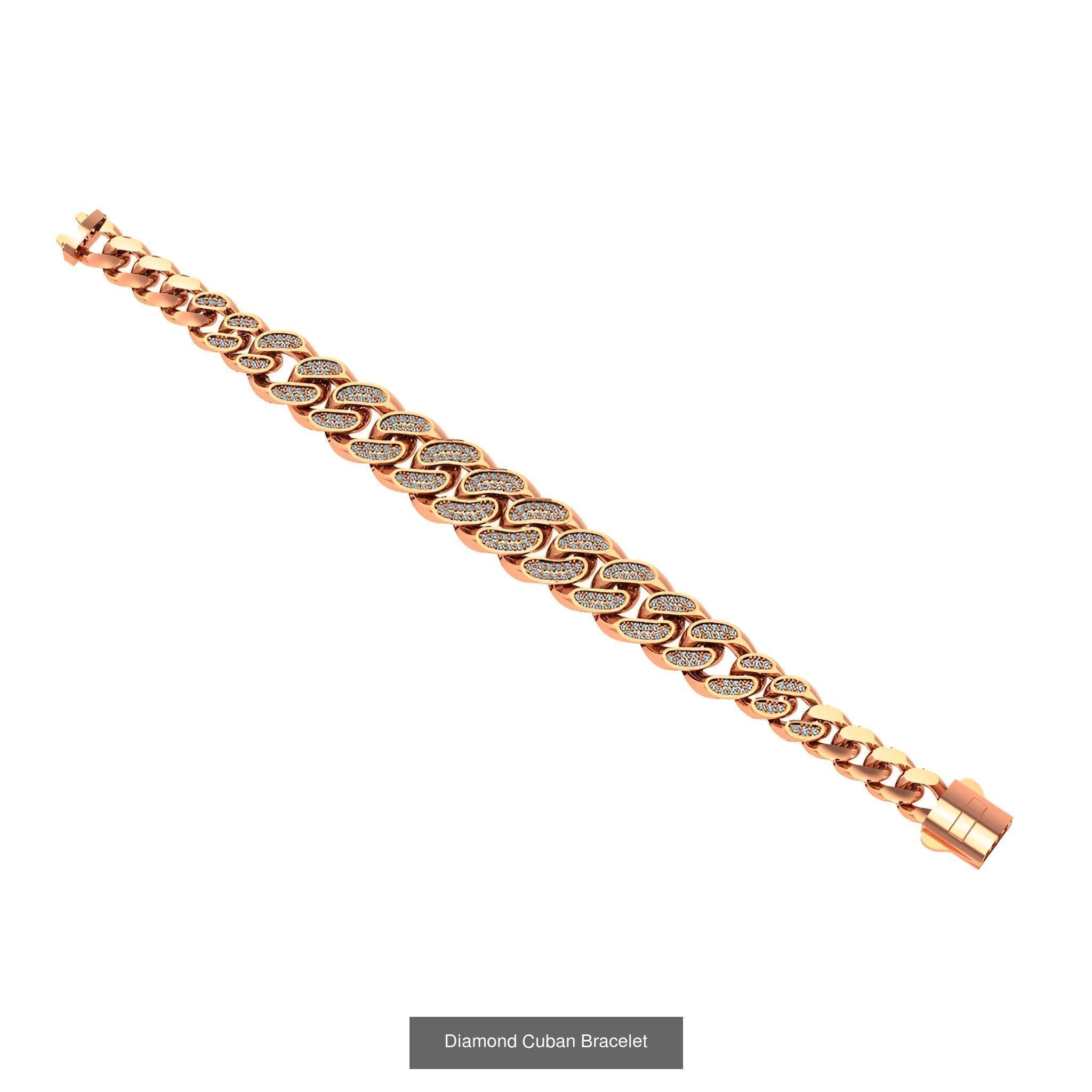 121 Cuban Chain Bracelet Necklace Collection _51