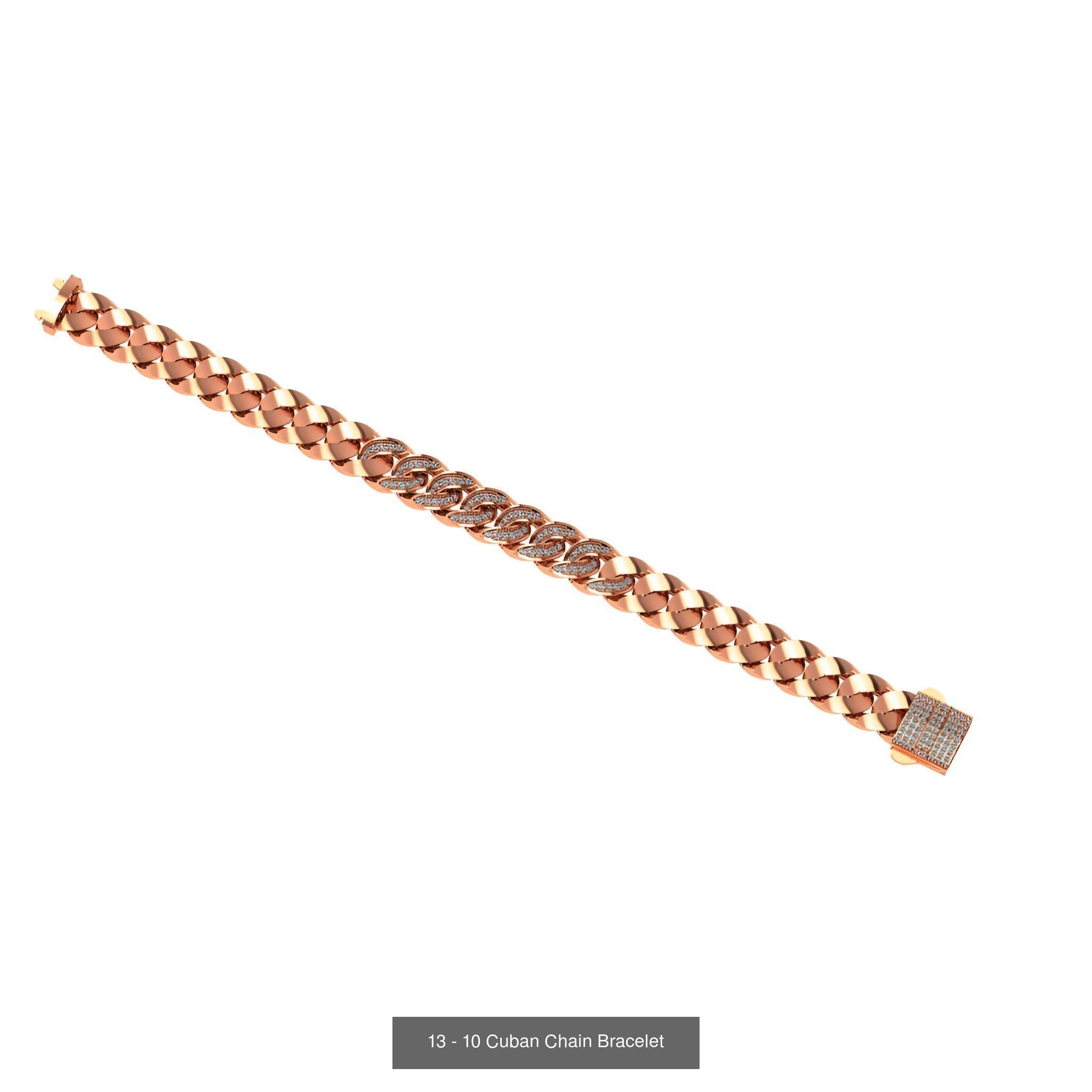 121 Cuban Chain Bracelet Necklace Collection _87