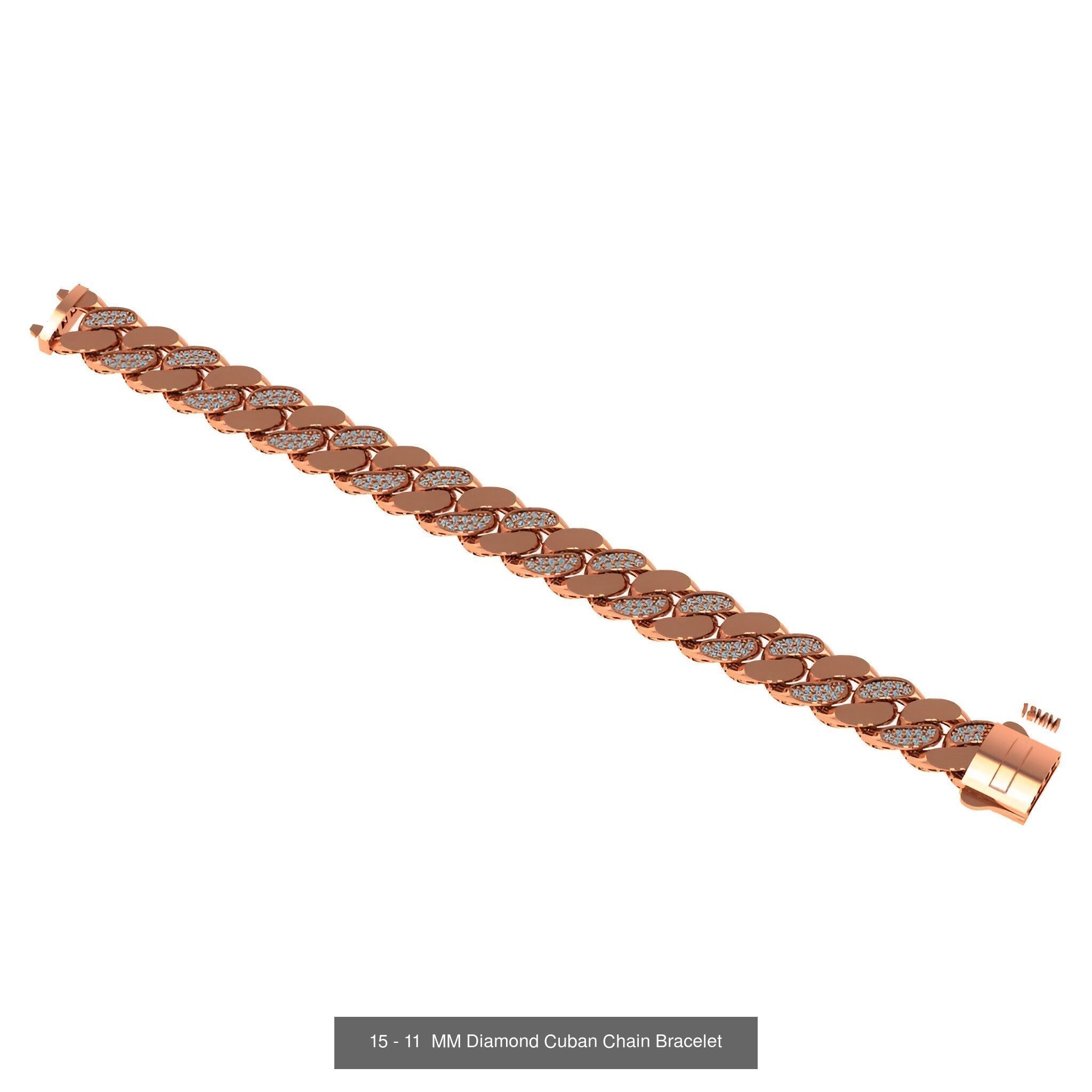 121 Cuban Chain Bracelet Necklace Collection _36