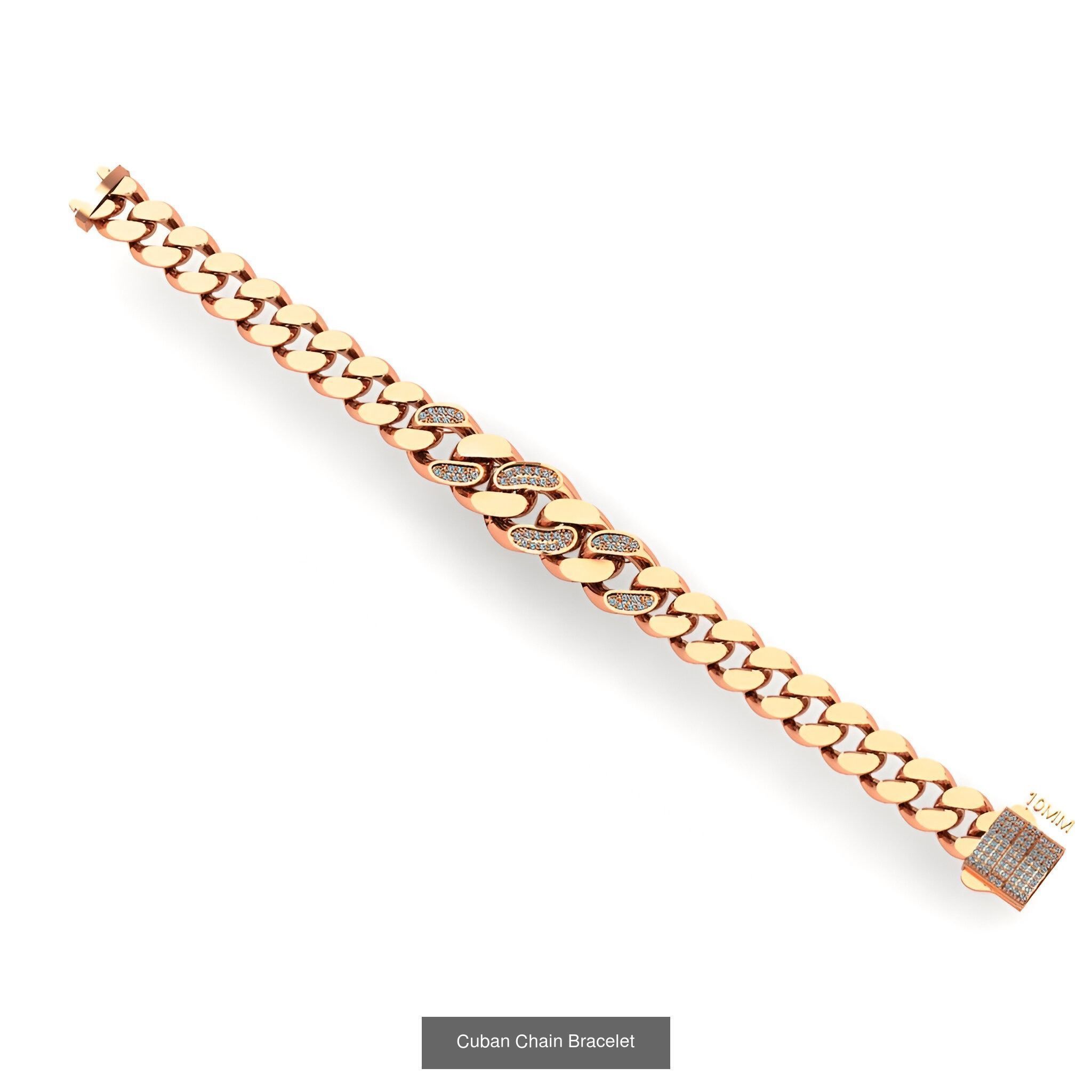 121 Cuban Chain Bracelet Necklace Collection _118