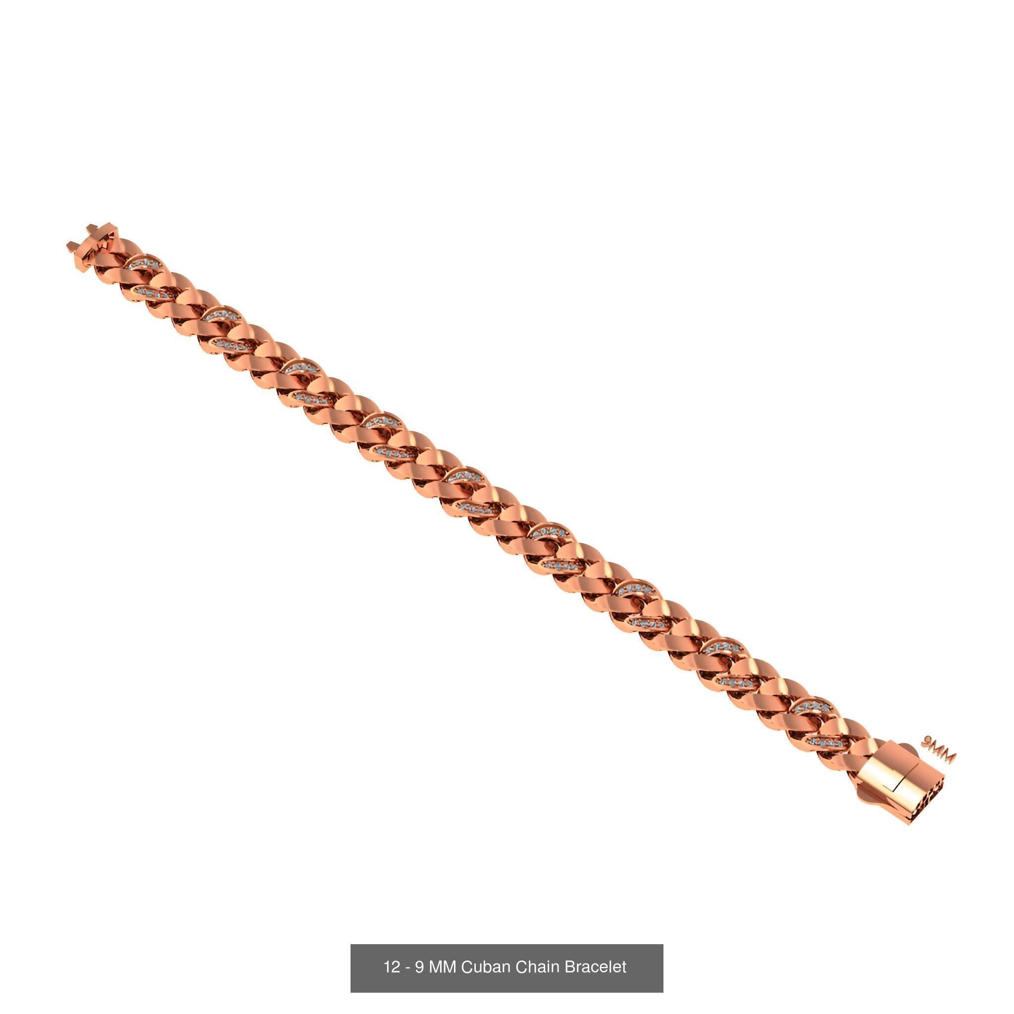 121 Cuban Chain Bracelet Necklace Collection _11