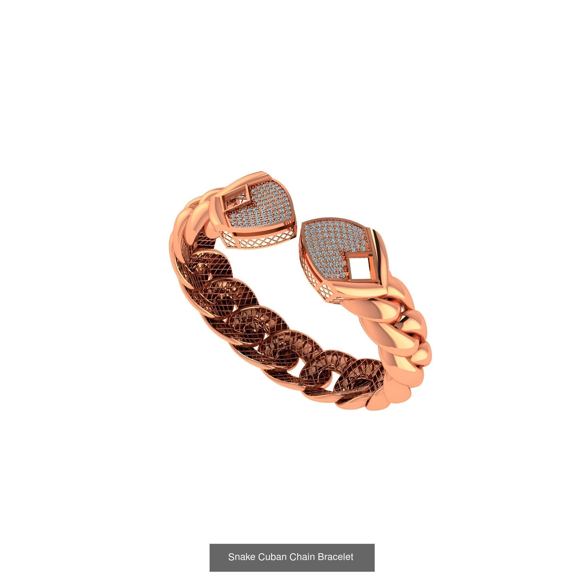 121 Cuban Chain Bracelet Necklace Collection _35