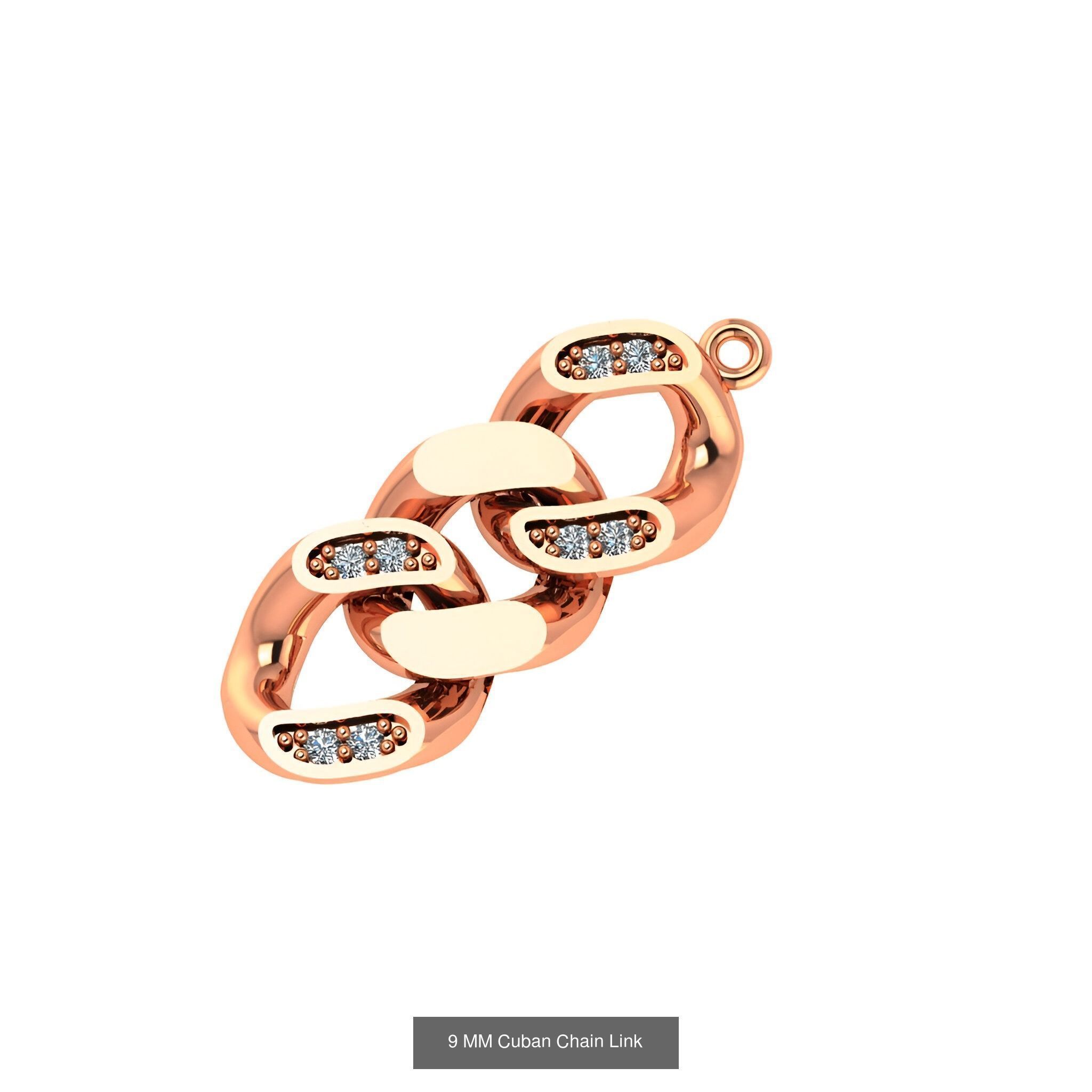 121 Cuban Chain Bracelet Necklace Collection _62