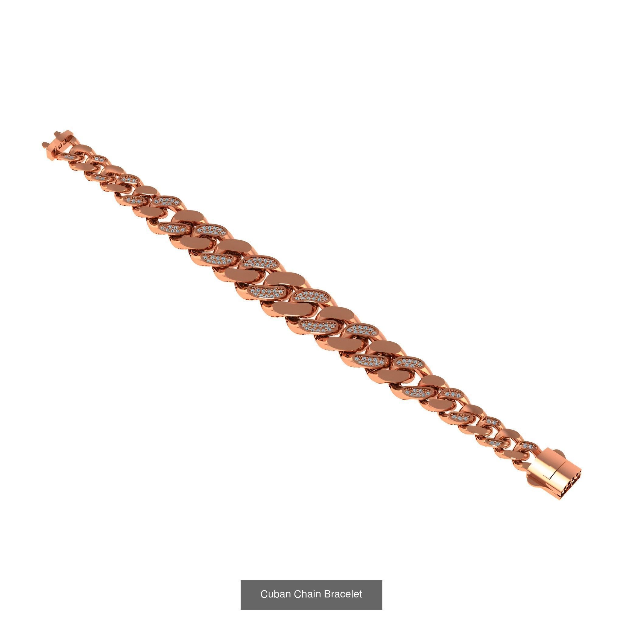 121 Cuban Chain Bracelet Necklace Collection _38