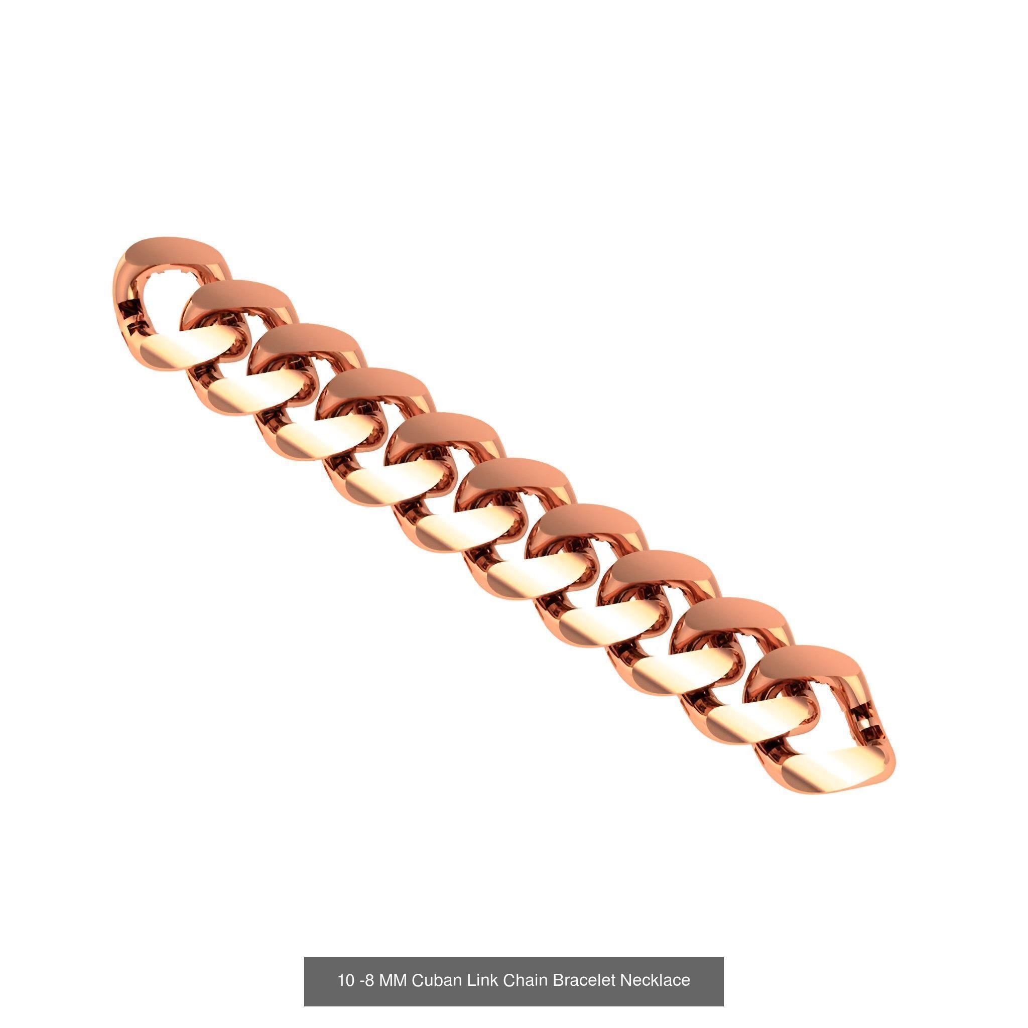 121 Cuban Chain Bracelet Necklace Collection _58