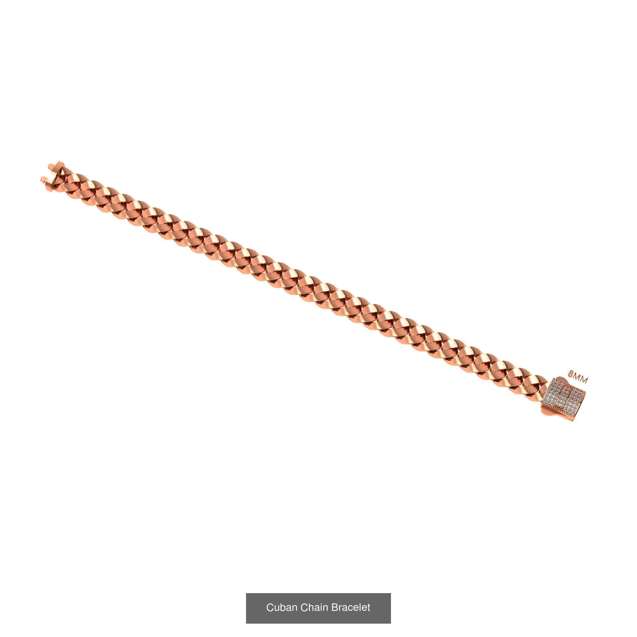 121 Cuban Chain Bracelet Necklace Collection _78