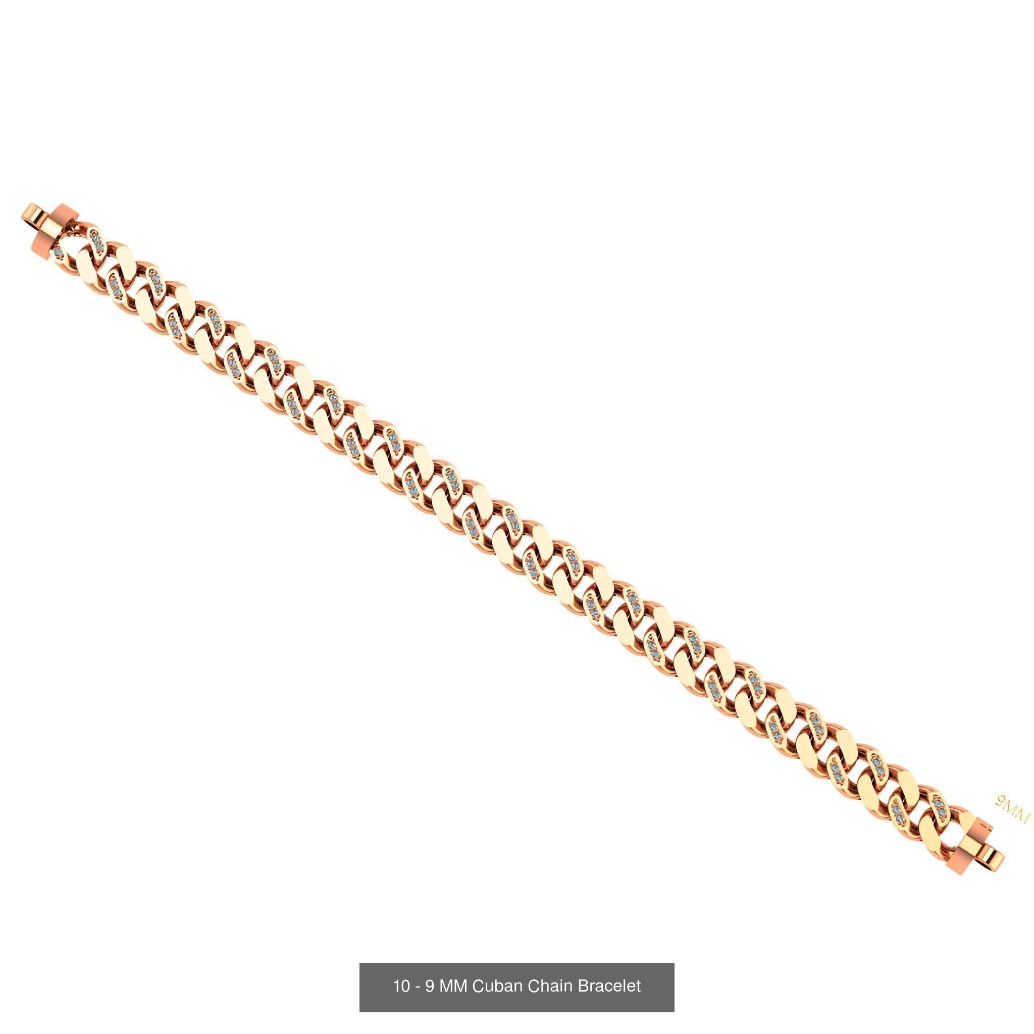 121 Cuban Chain Bracelet Necklace Collection _60