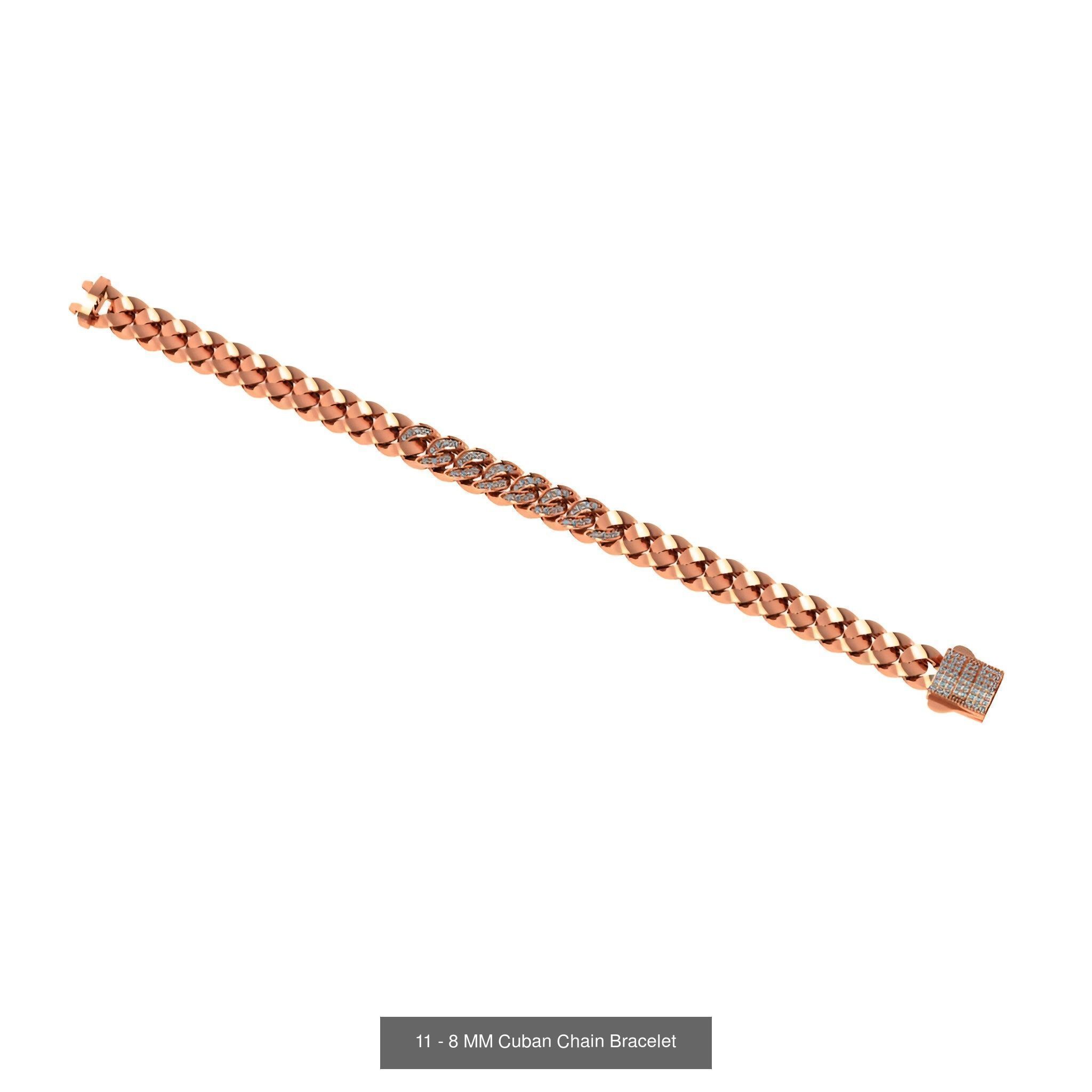 121 Cuban Chain Bracelet Necklace Collection _81