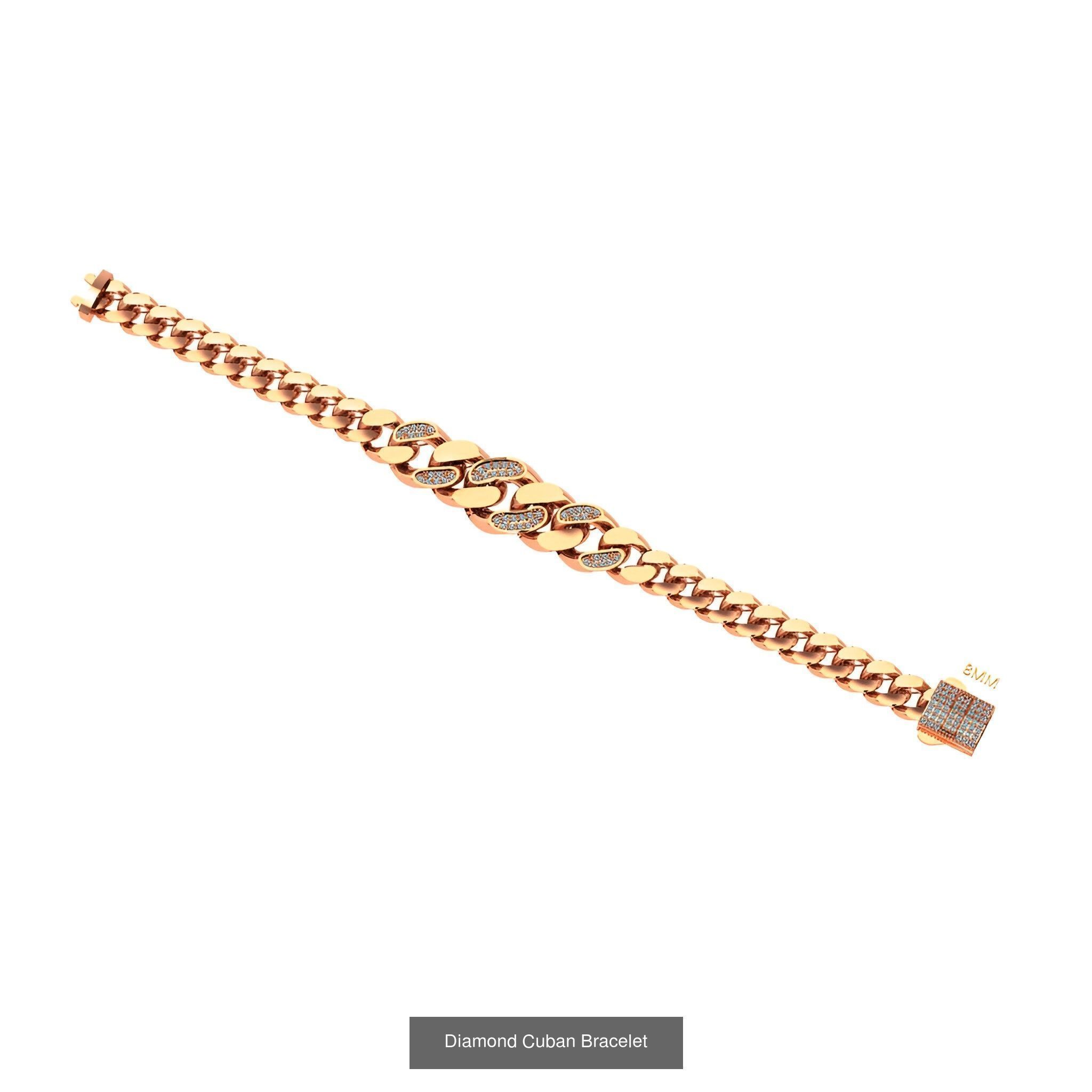 121 Cuban Chain Bracelet Necklace Collection _77