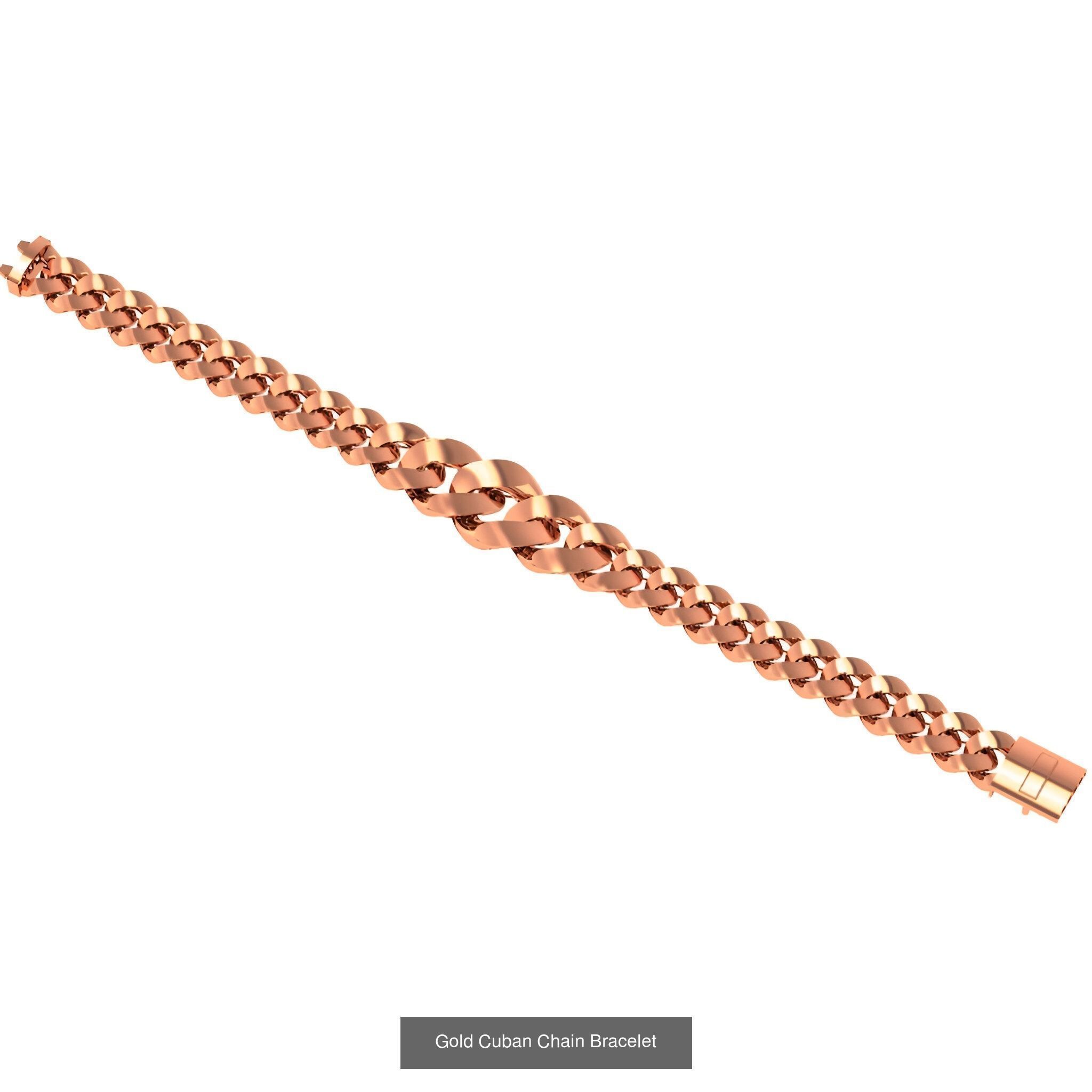 121 Cuban Chain Bracelet Necklace Collection _57