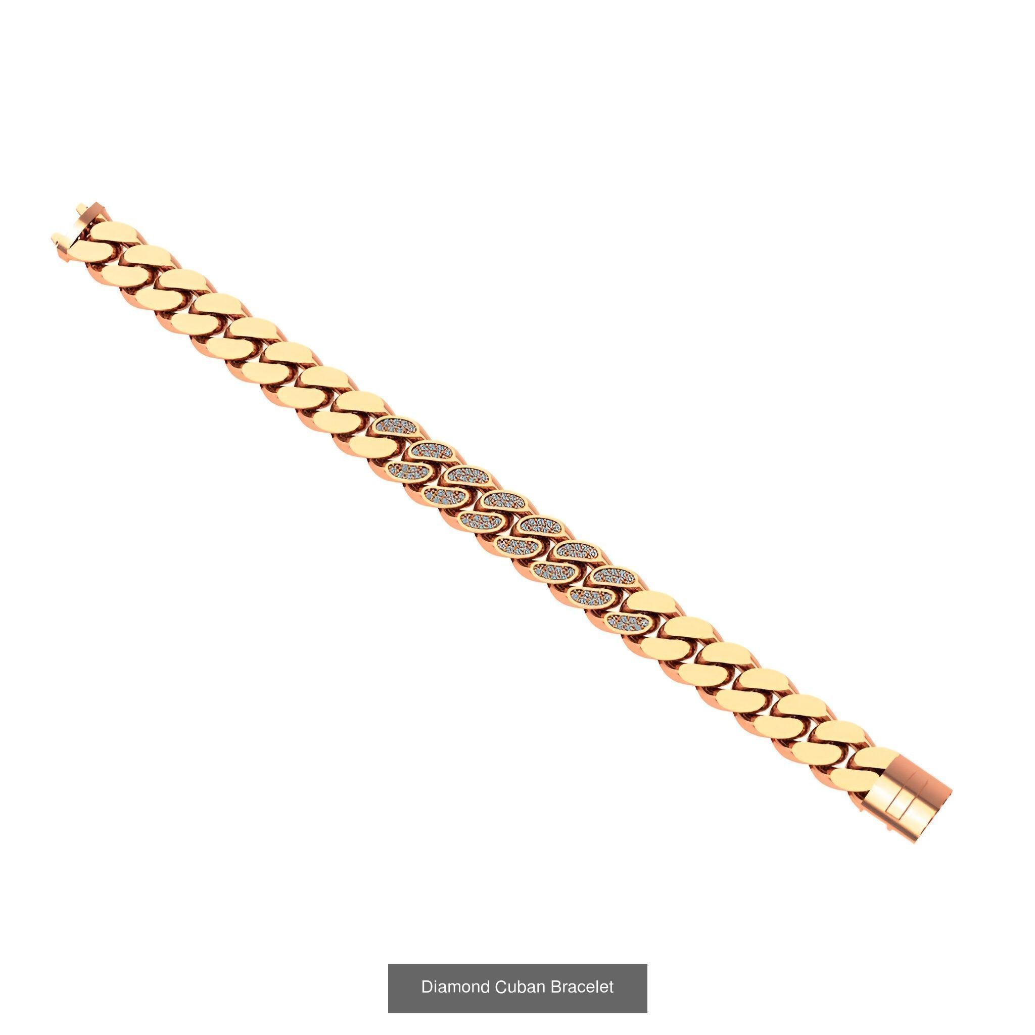 121 Cuban Chain Bracelet Necklace Collection _55