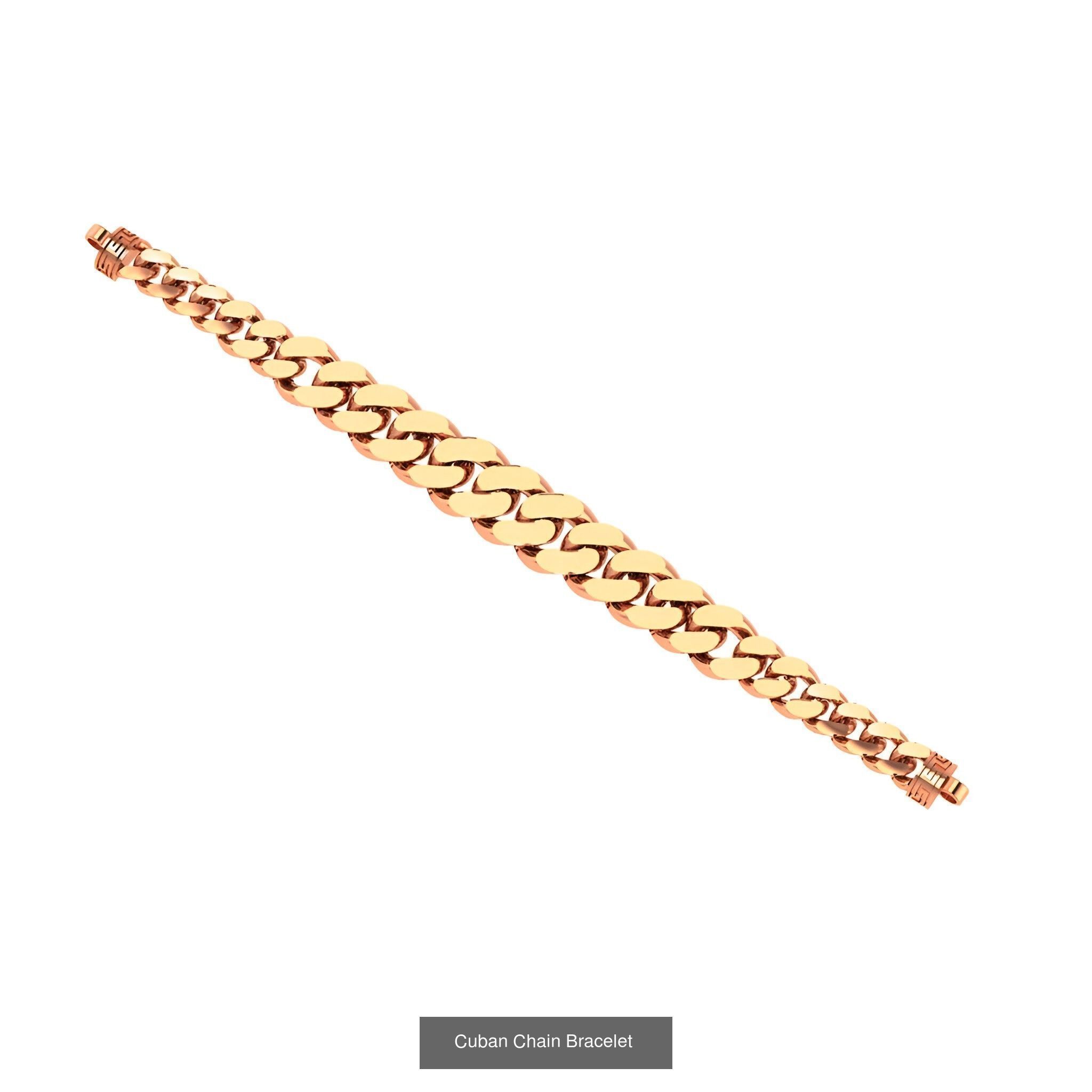 121 Cuban Chain Bracelet Necklace Collection _107