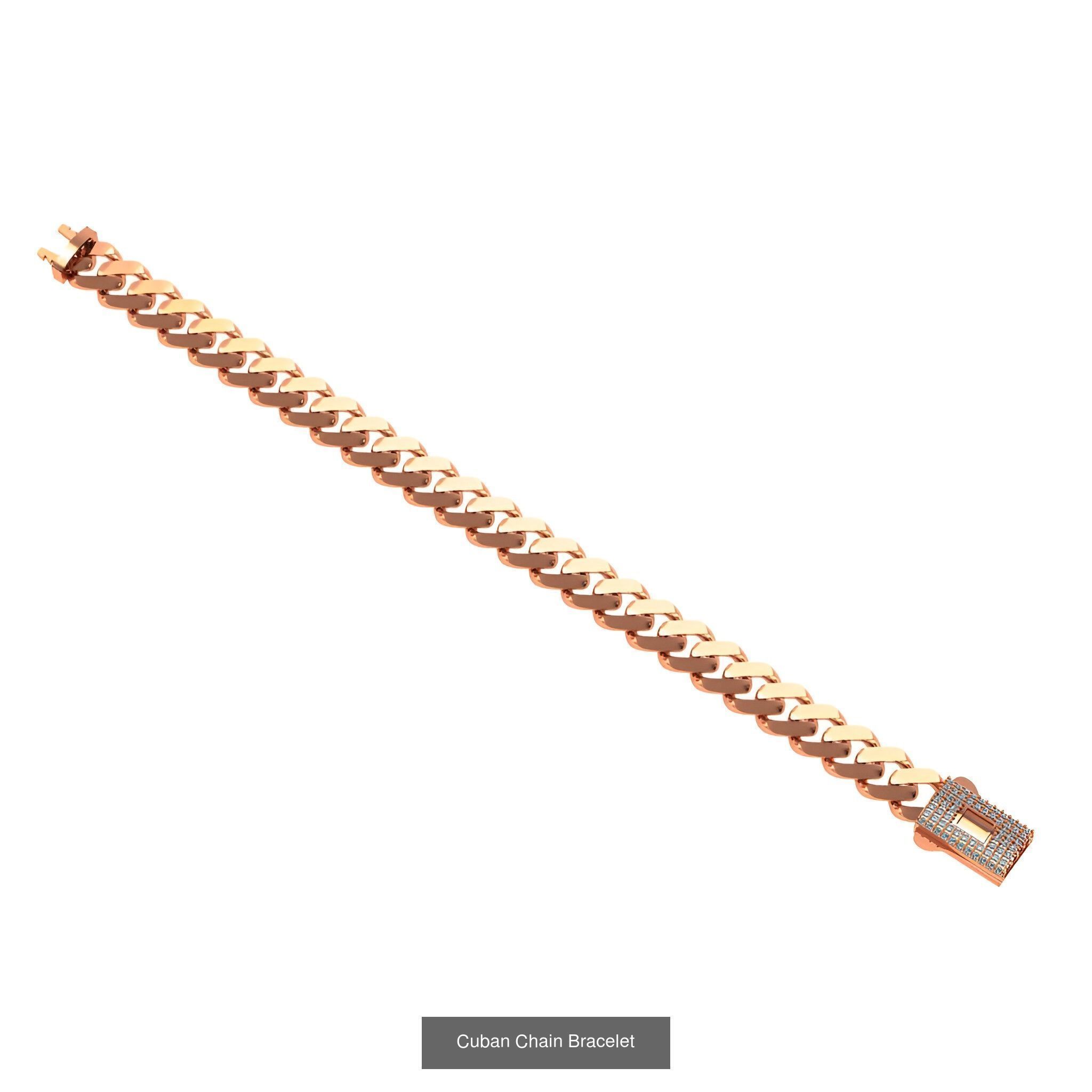 121 Cuban Chain Bracelet Necklace Collection _98