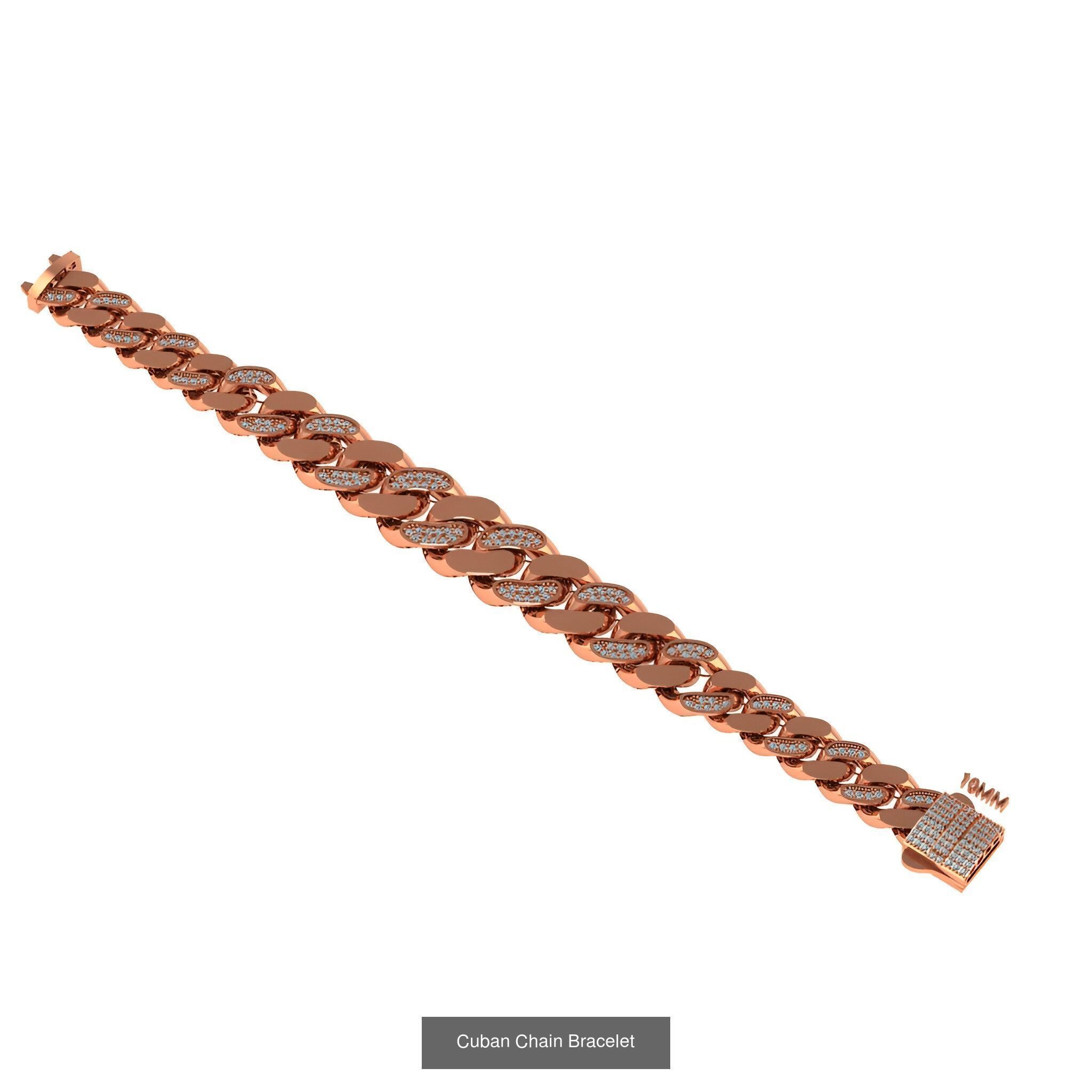 121 Cuban Chain Bracelet Necklace Collection _83