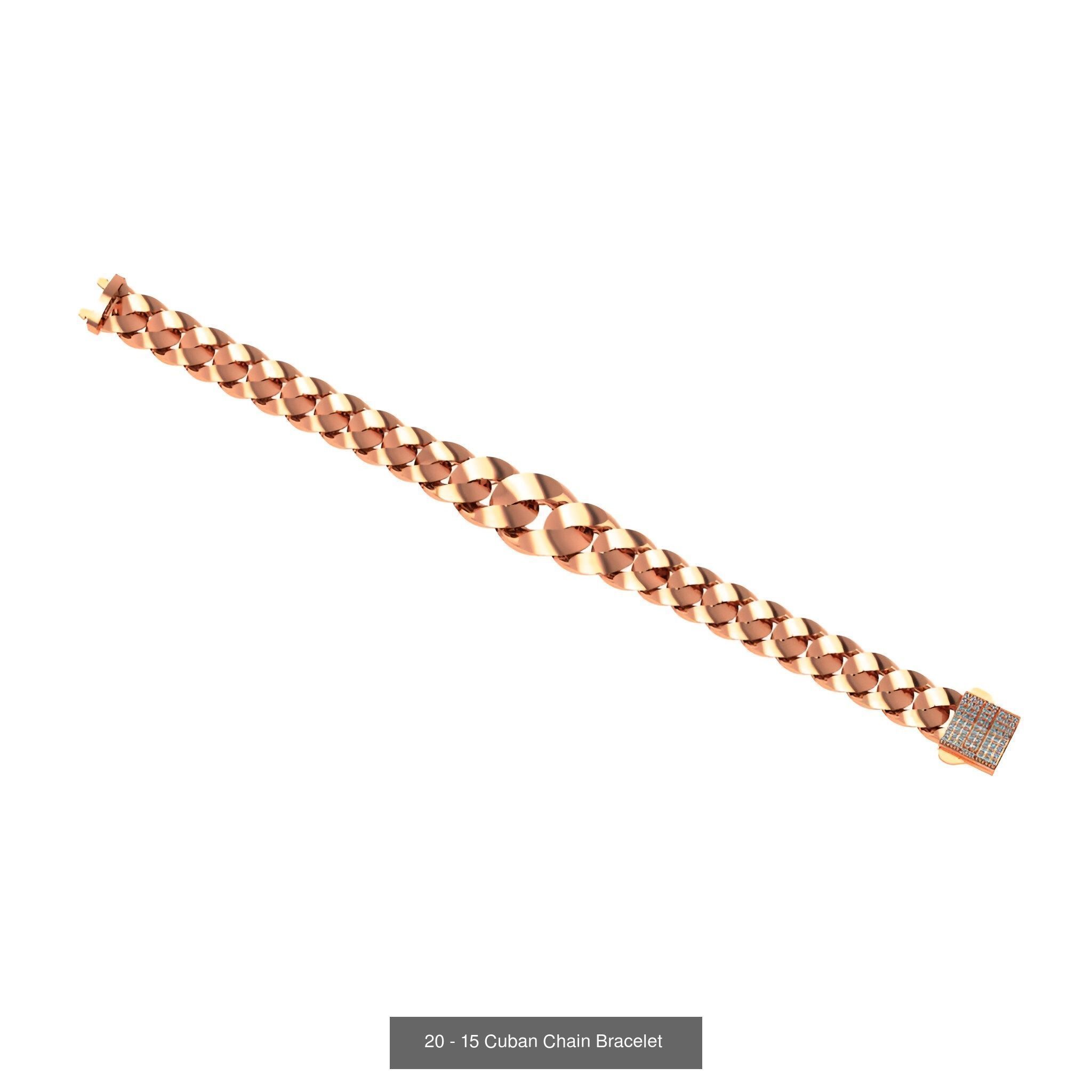 121 Cuban Chain Bracelet Necklace Collection _85