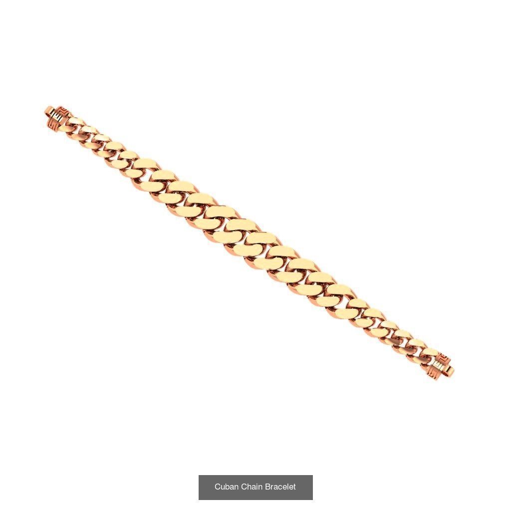 121 Cuban Chain Bracelet Necklace Collection _109