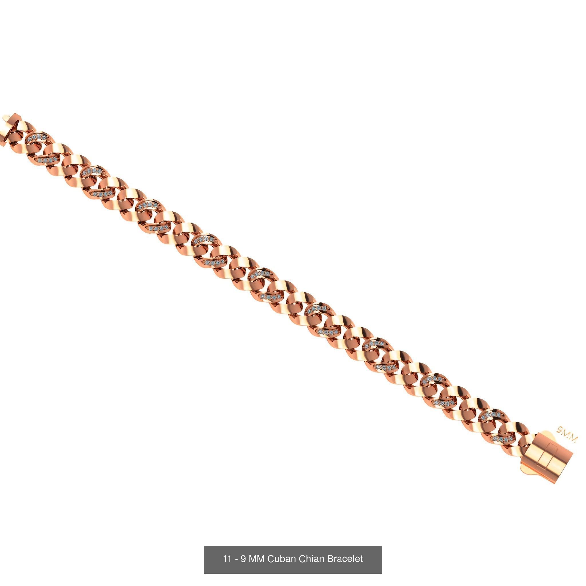 121 Cuban Chain Bracelet Necklace Collection _68