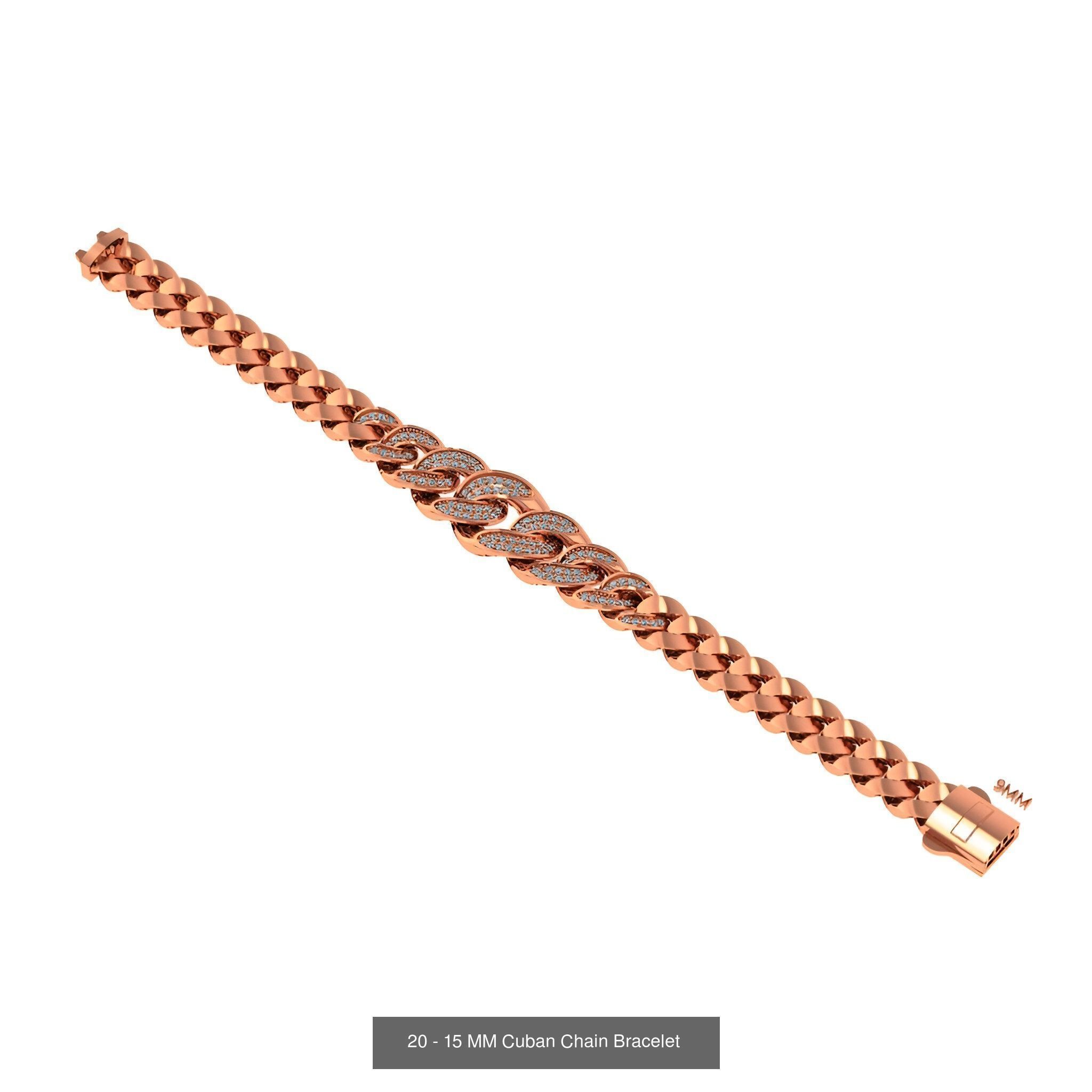 121 Cuban Chain Bracelet Necklace Collection _10