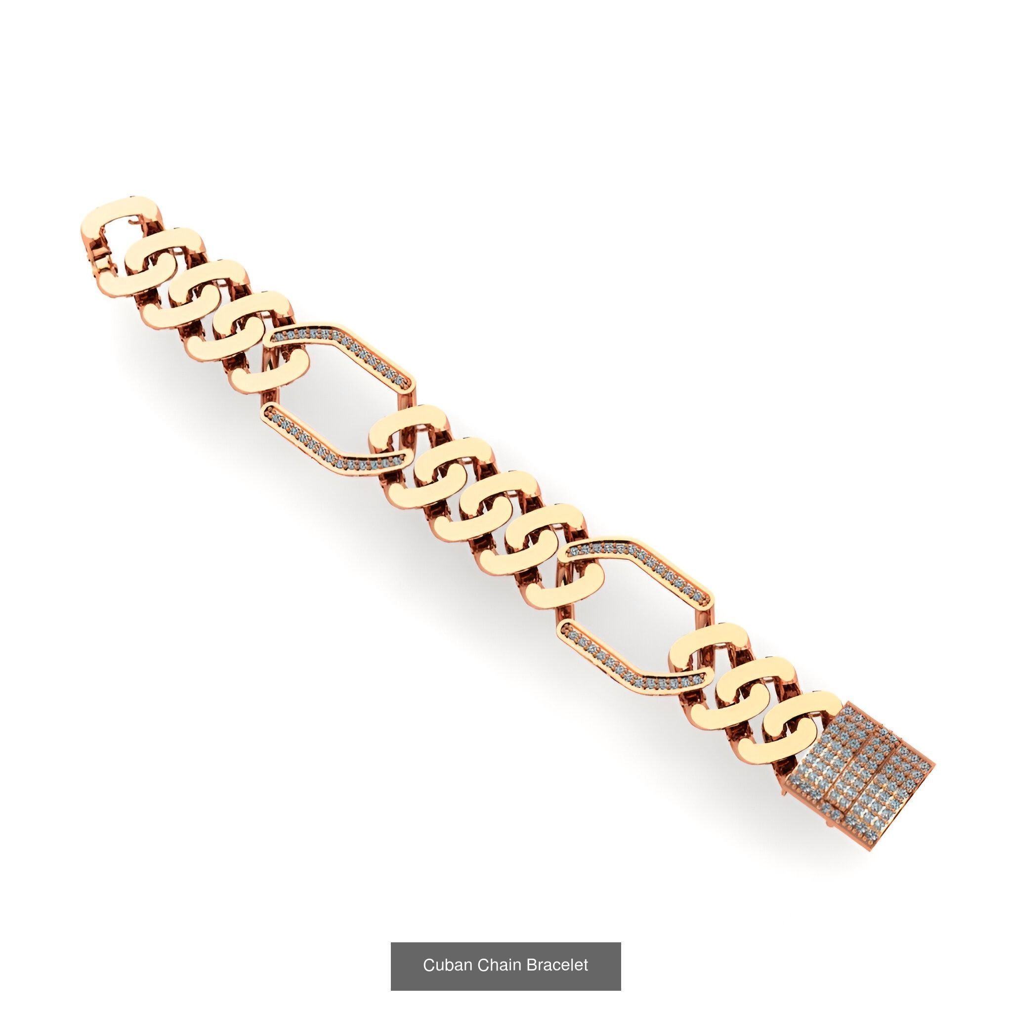 121 Cuban Chain Bracelet Necklace Collection _115