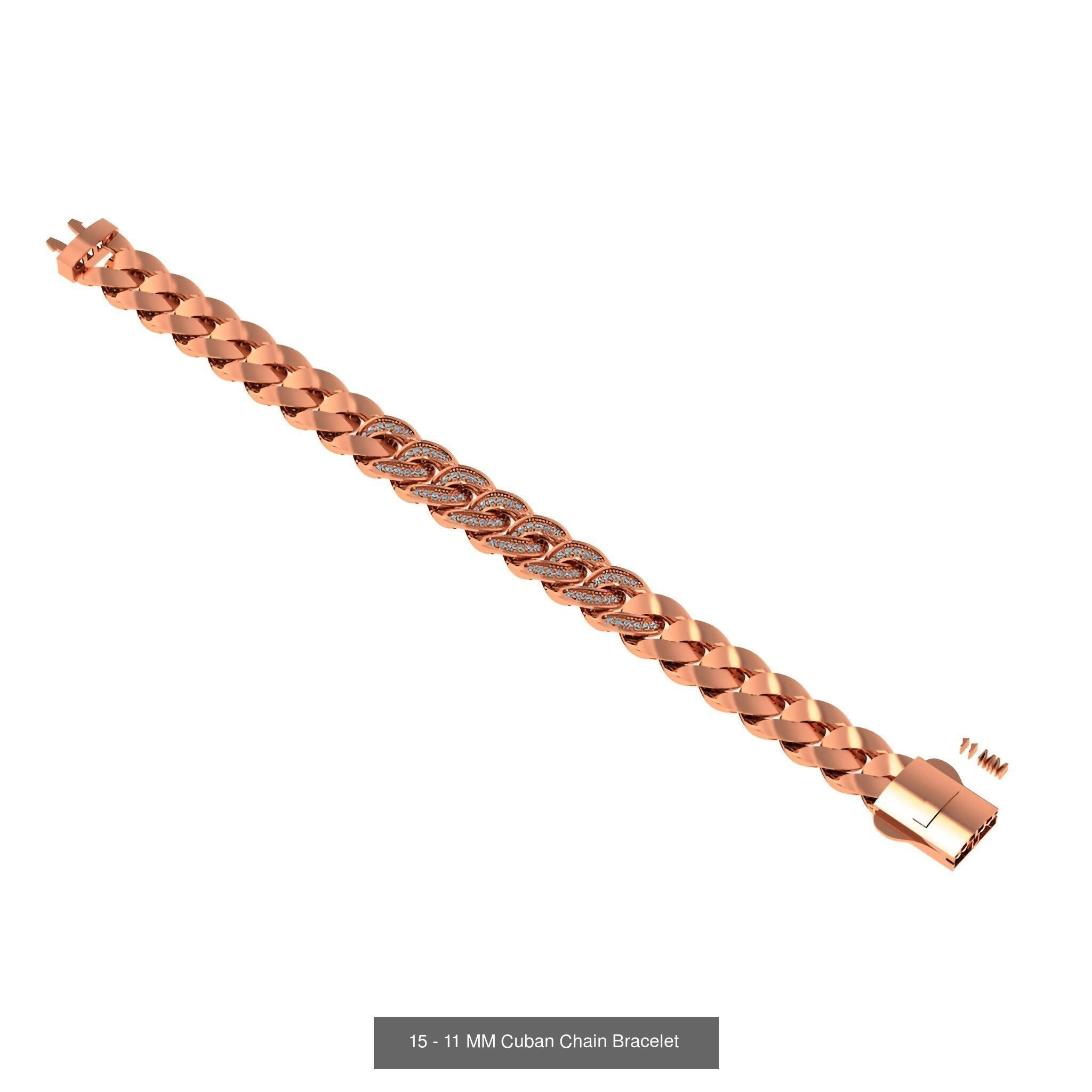 121 Cuban Chain Bracelet Necklace Collection _42