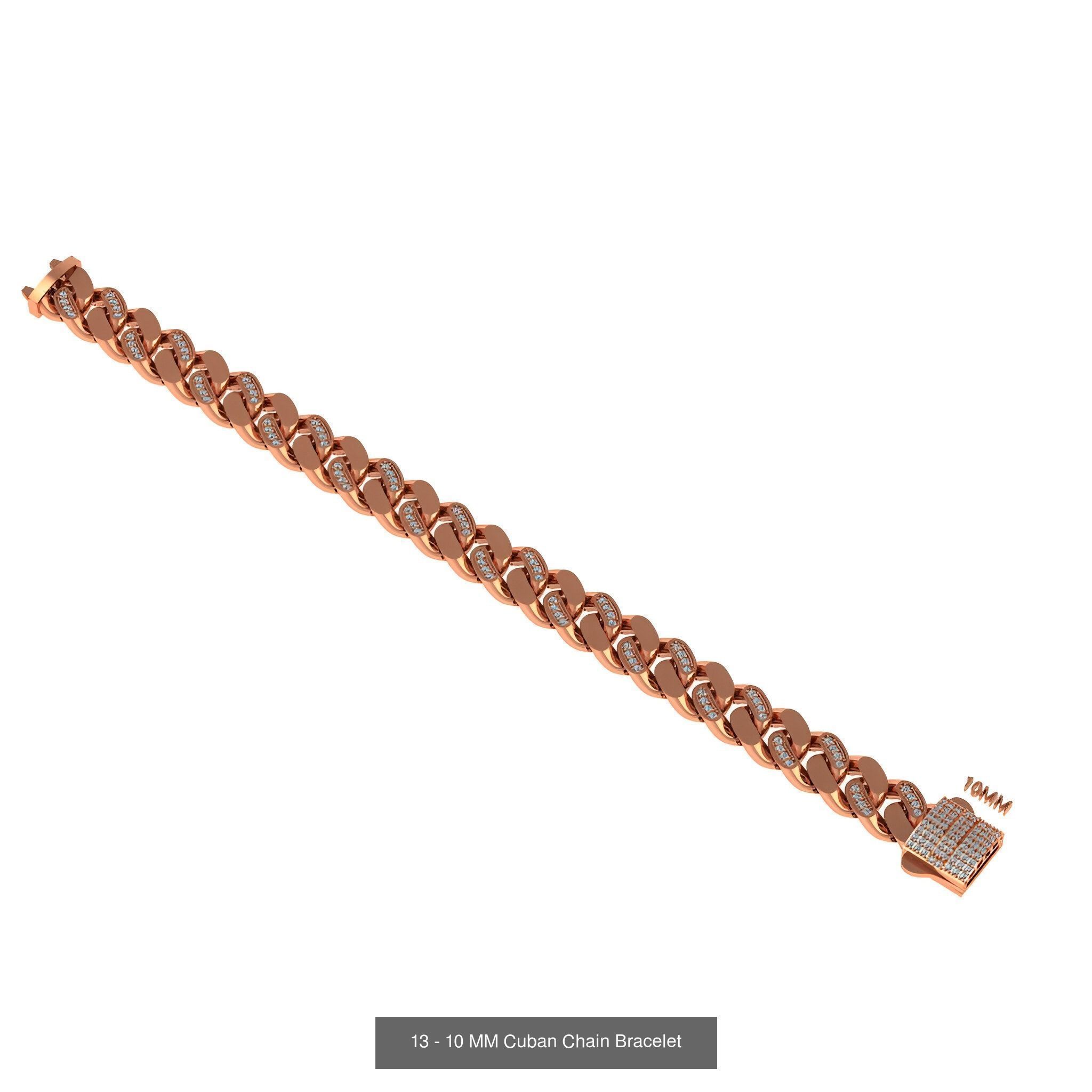 121 Cuban Chain Bracelet Necklace Collection _82