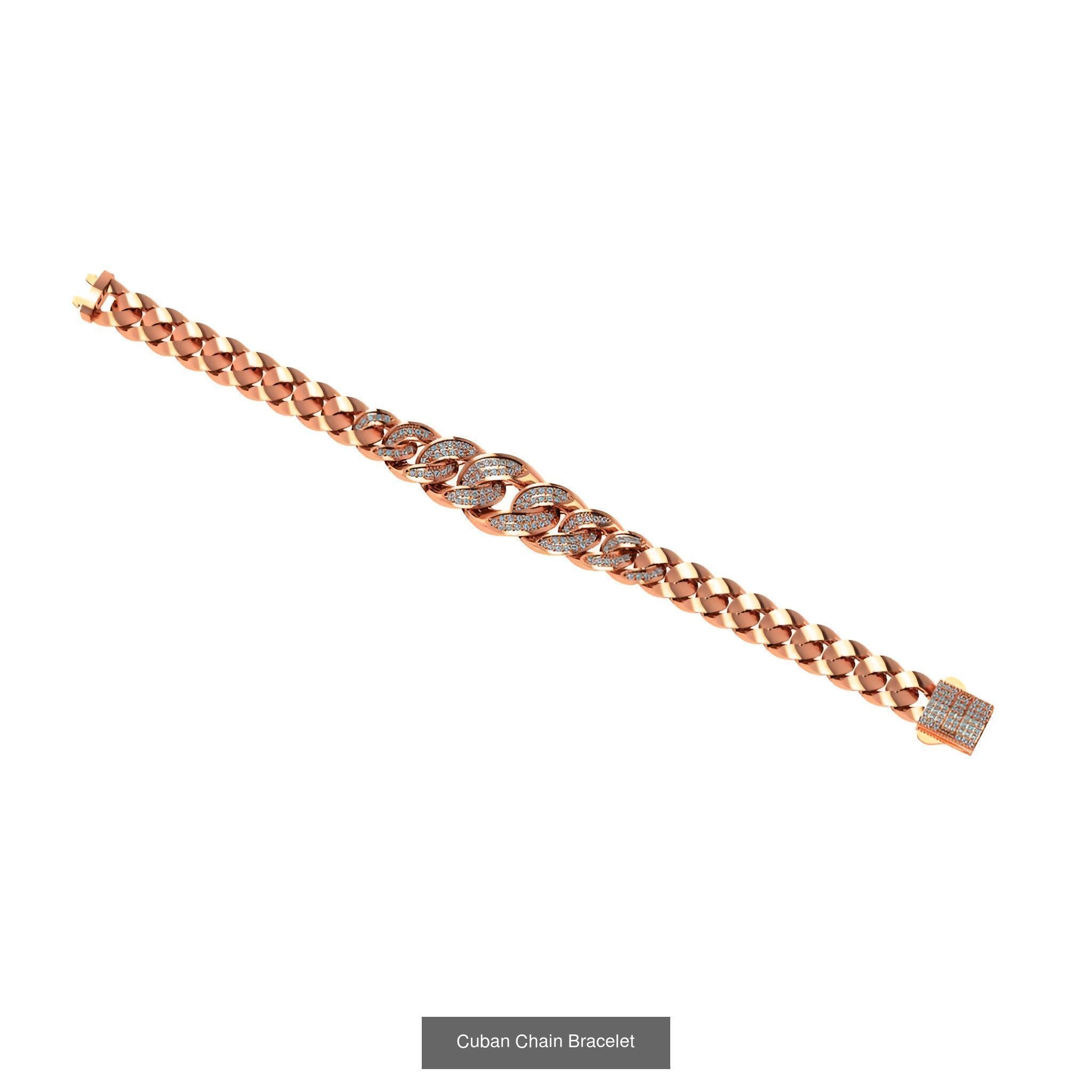 121 Cuban Chain Bracelet Necklace Collection _76