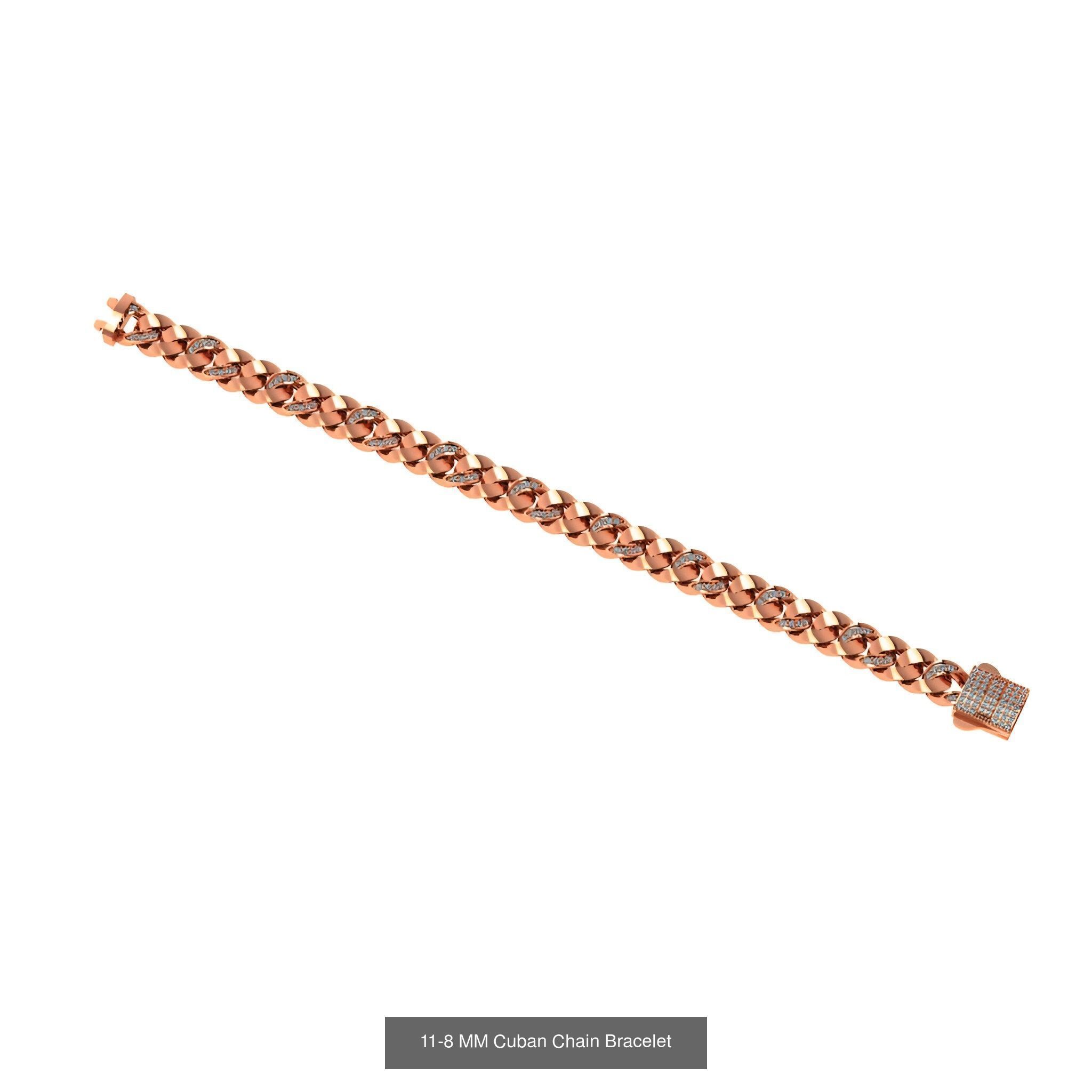 121 Cuban Chain Bracelet Necklace Collection _70