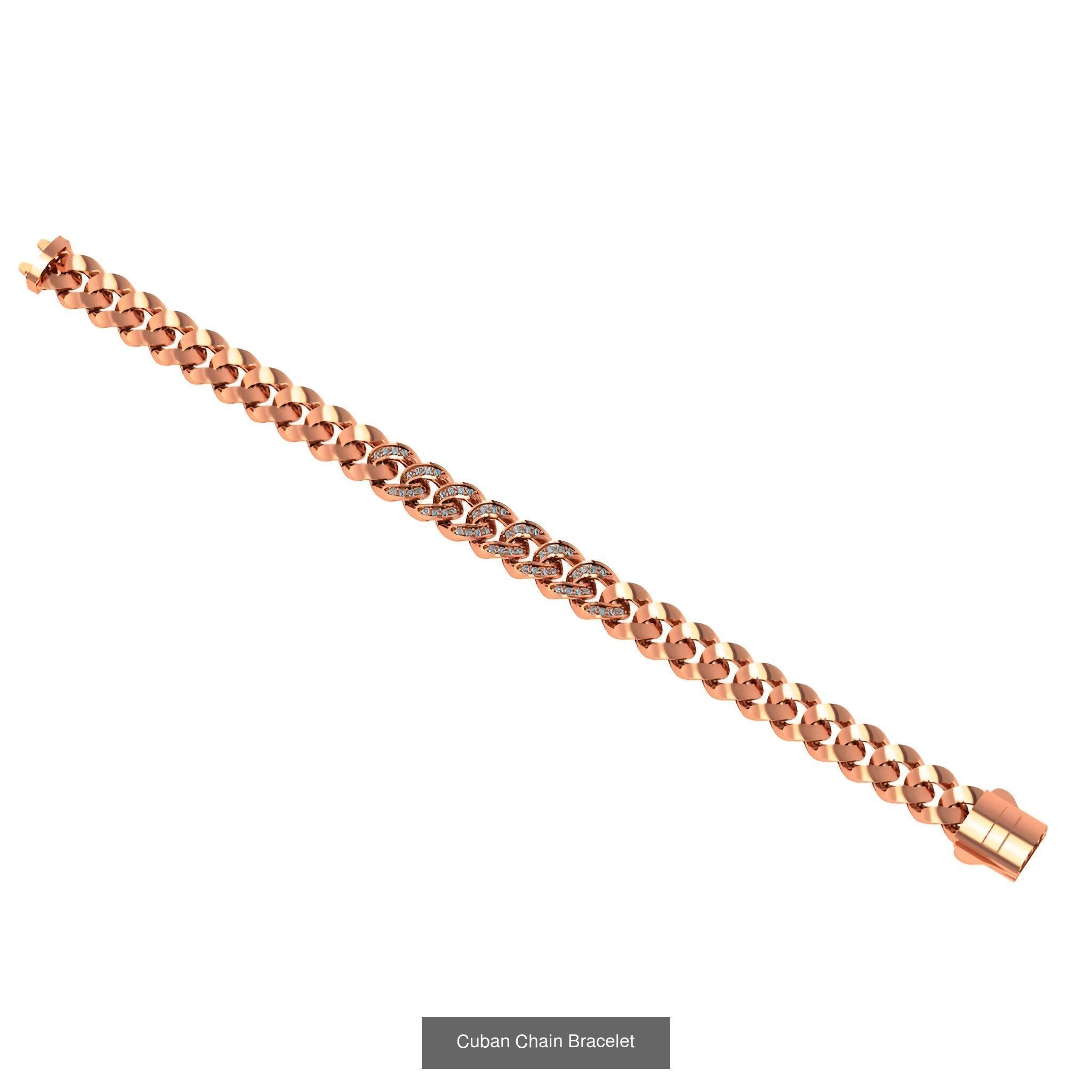 121 Cuban Chain Bracelet Necklace Collection _91