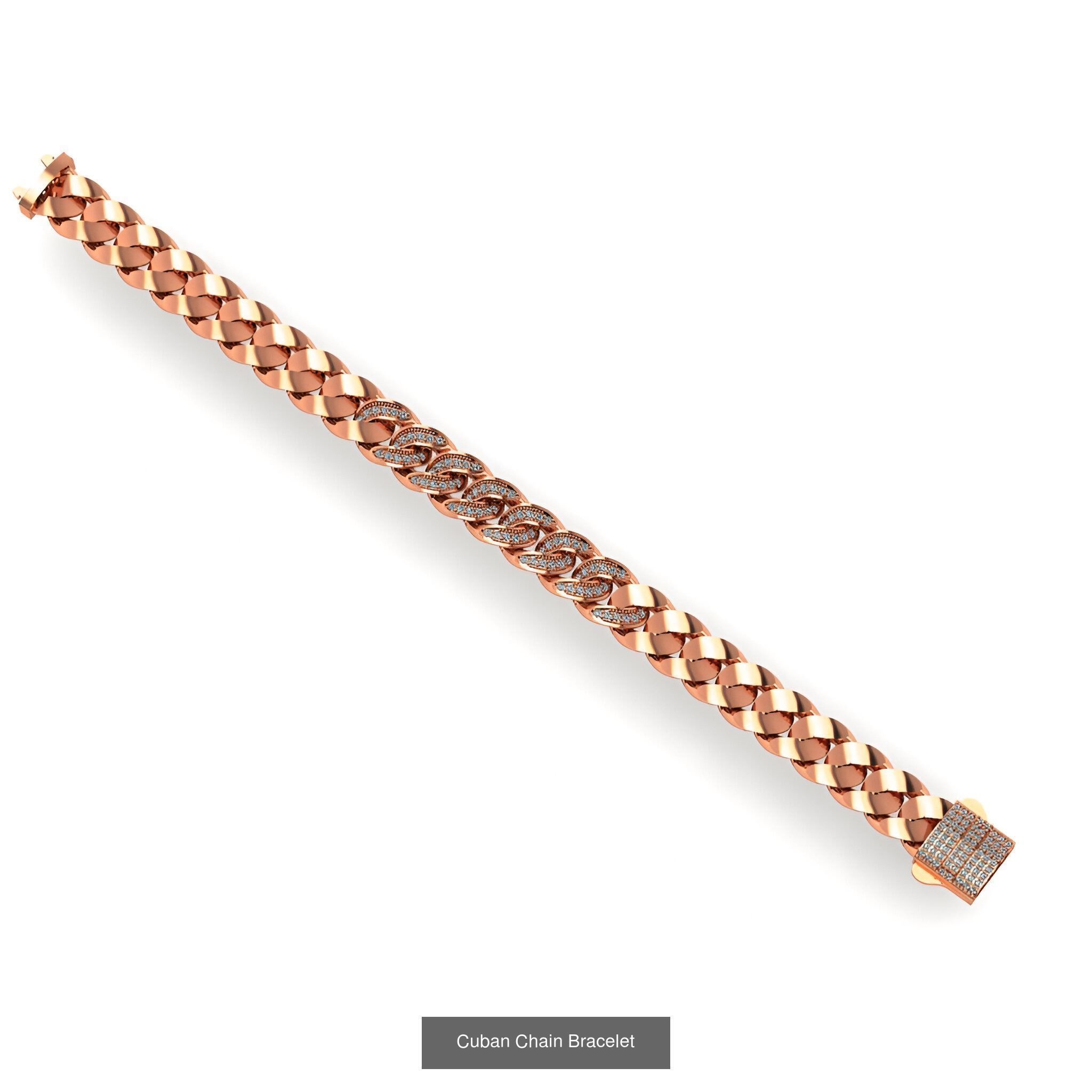 121 Cuban Chain Bracelet Necklace Collection _122