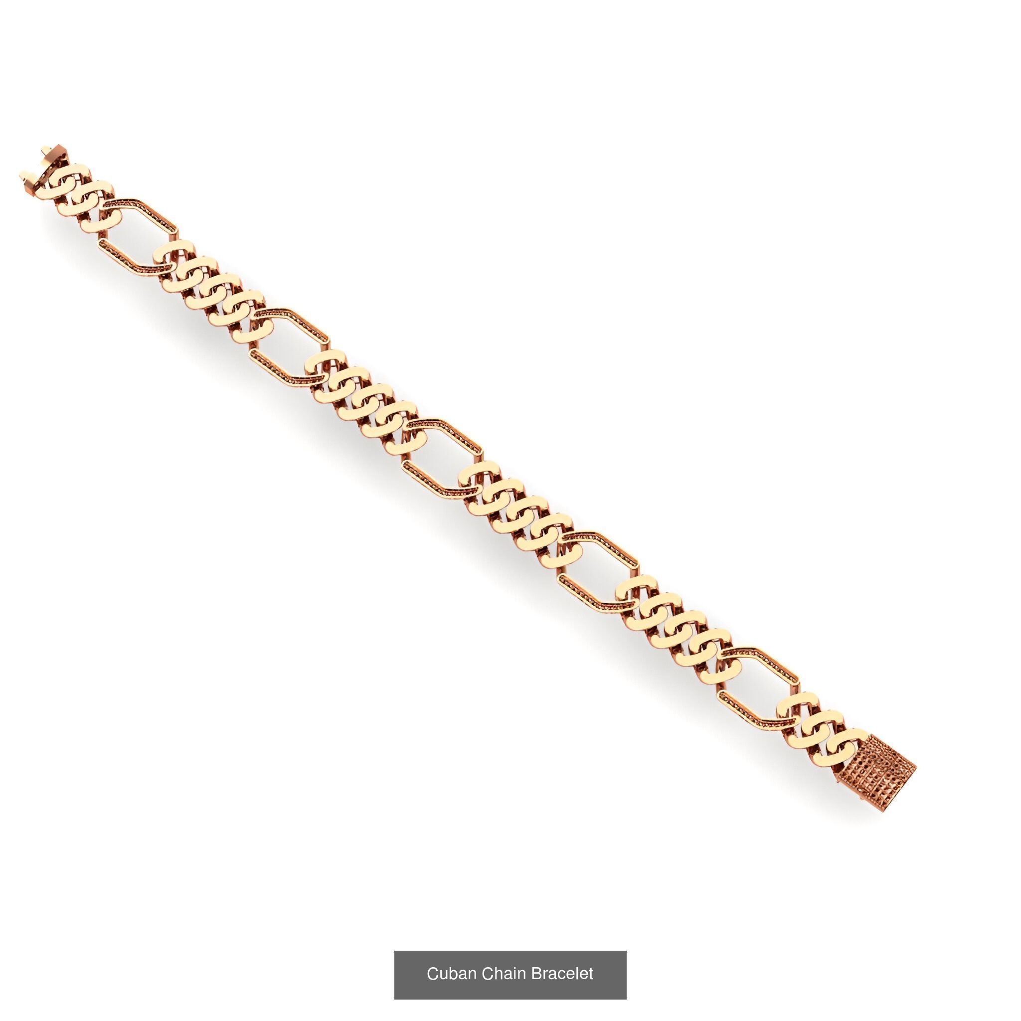 121 Cuban Chain Bracelet Necklace Collection _14