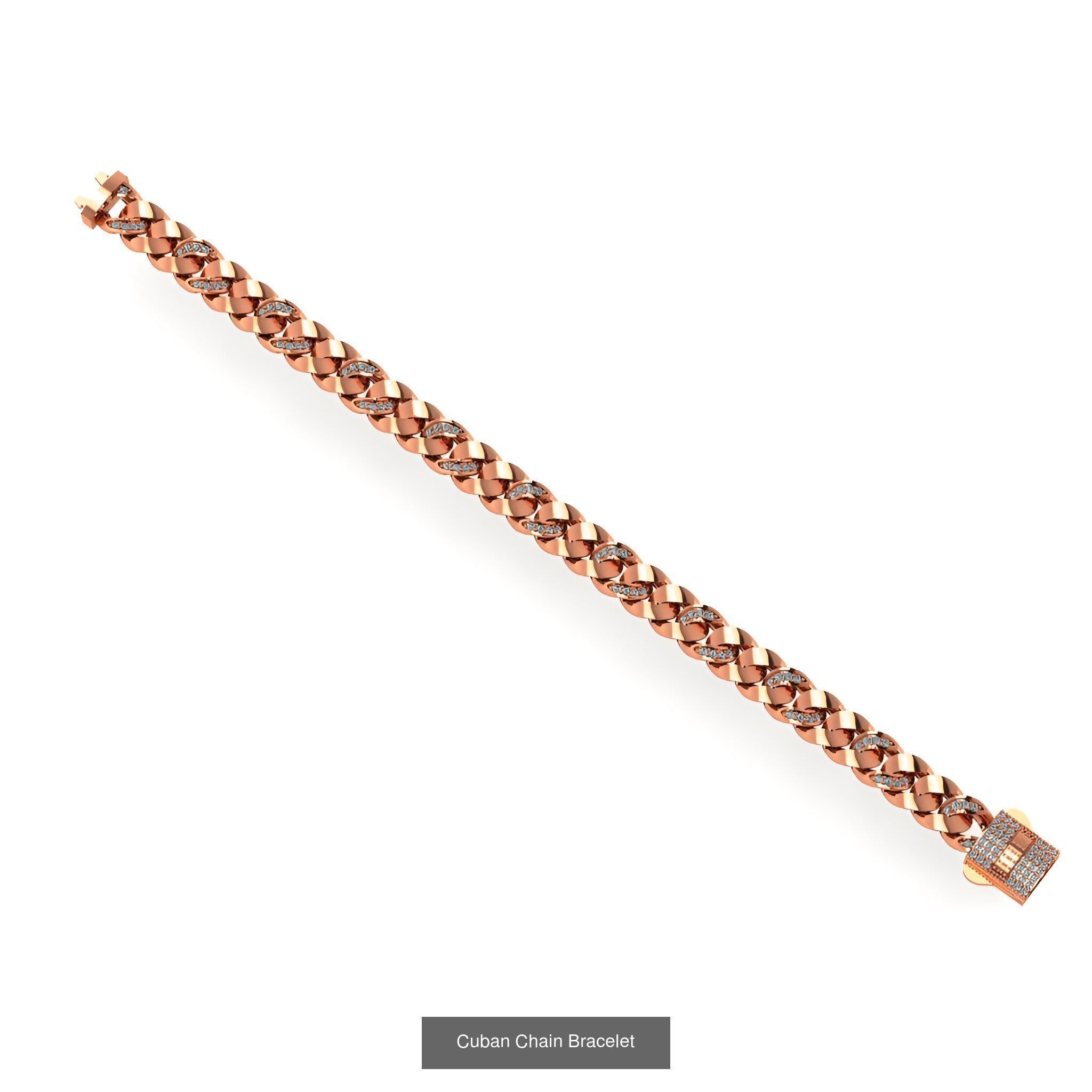 121 Cuban Chain Bracelet Necklace Collection _120