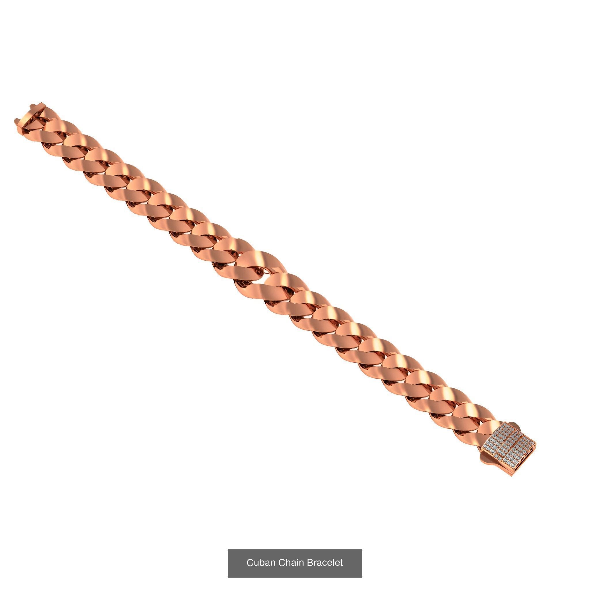 121 Cuban Chain Bracelet Necklace Collection _124