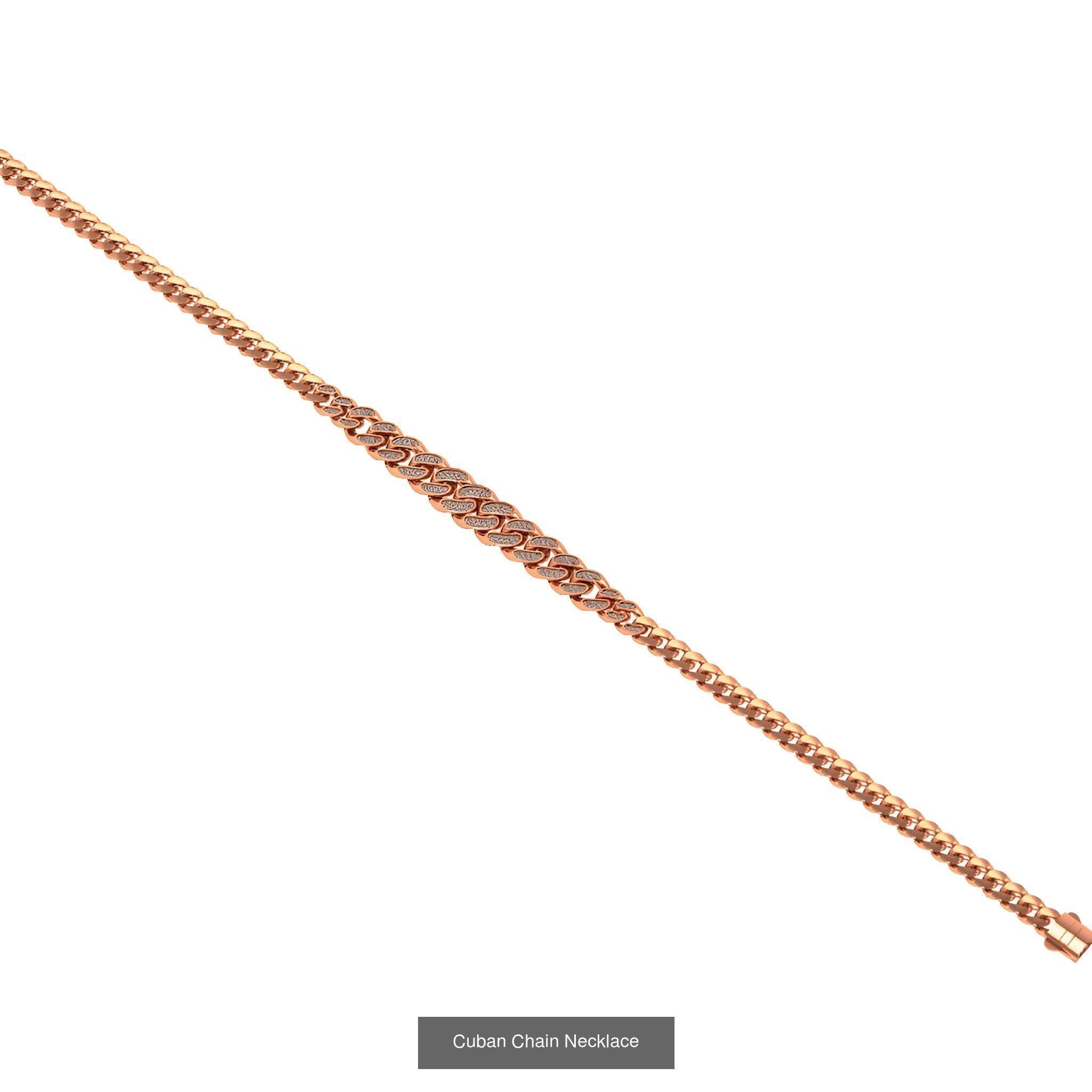 121 Cuban Chain Bracelet Necklace Collection _50