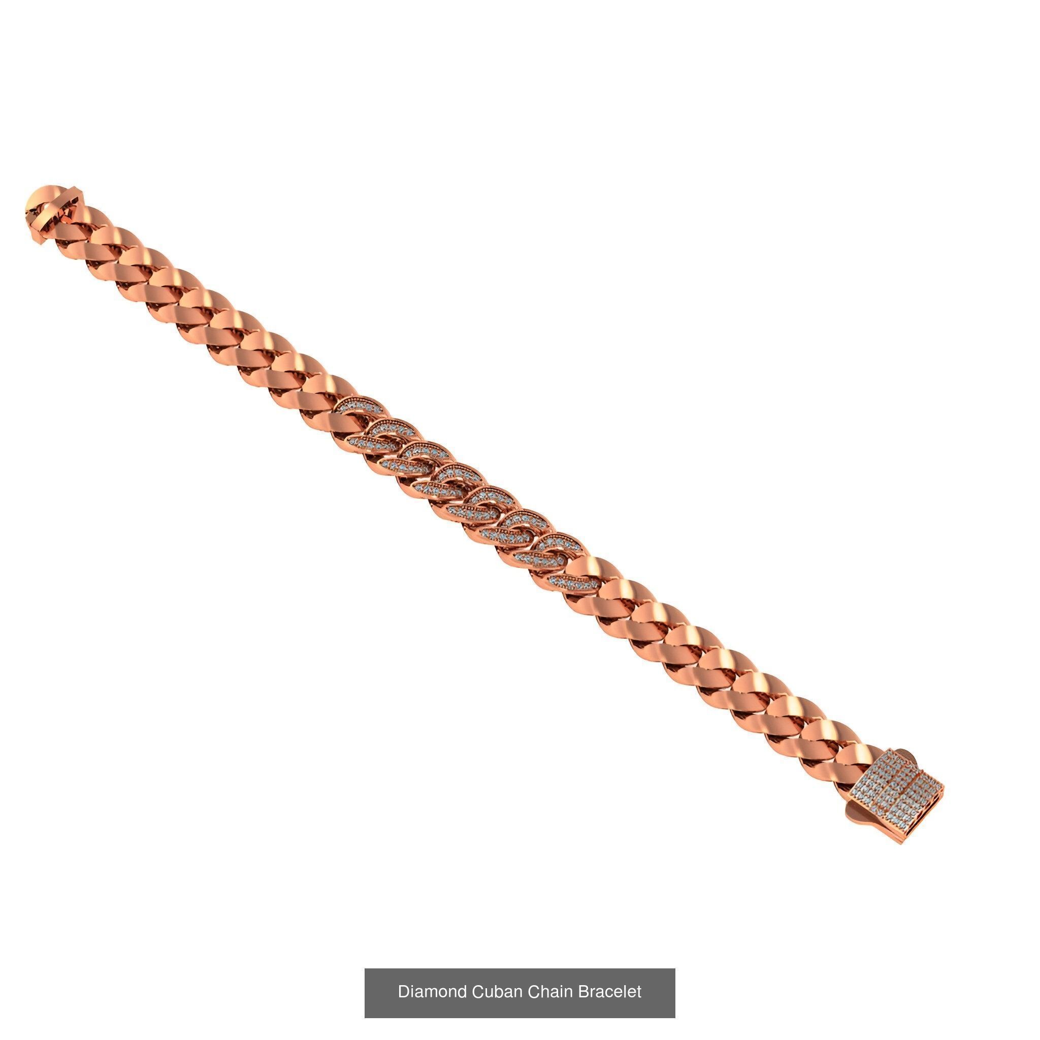 121 Cuban Chain Bracelet Necklace Collection _123