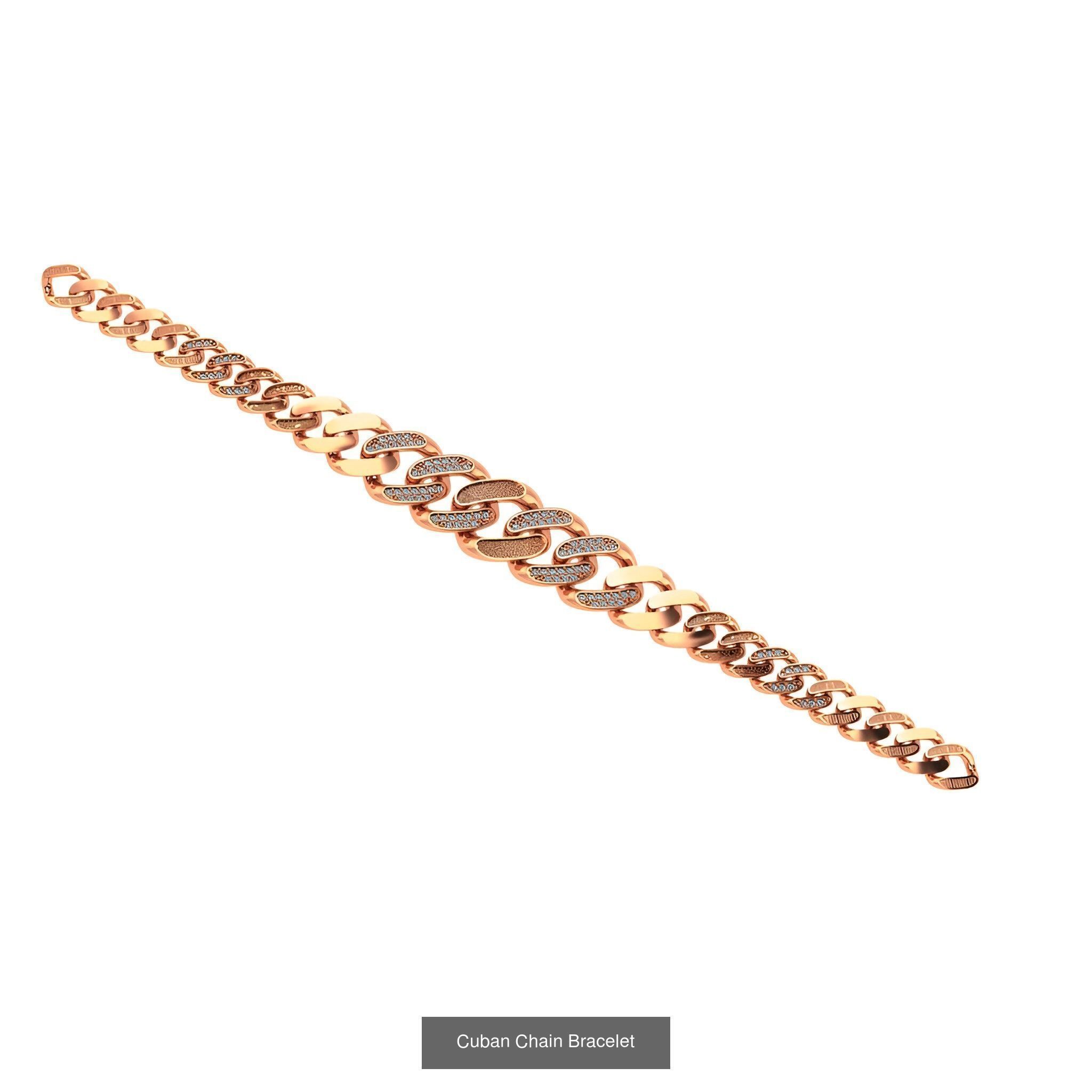 121 Cuban Chain Bracelet Necklace Collection _69