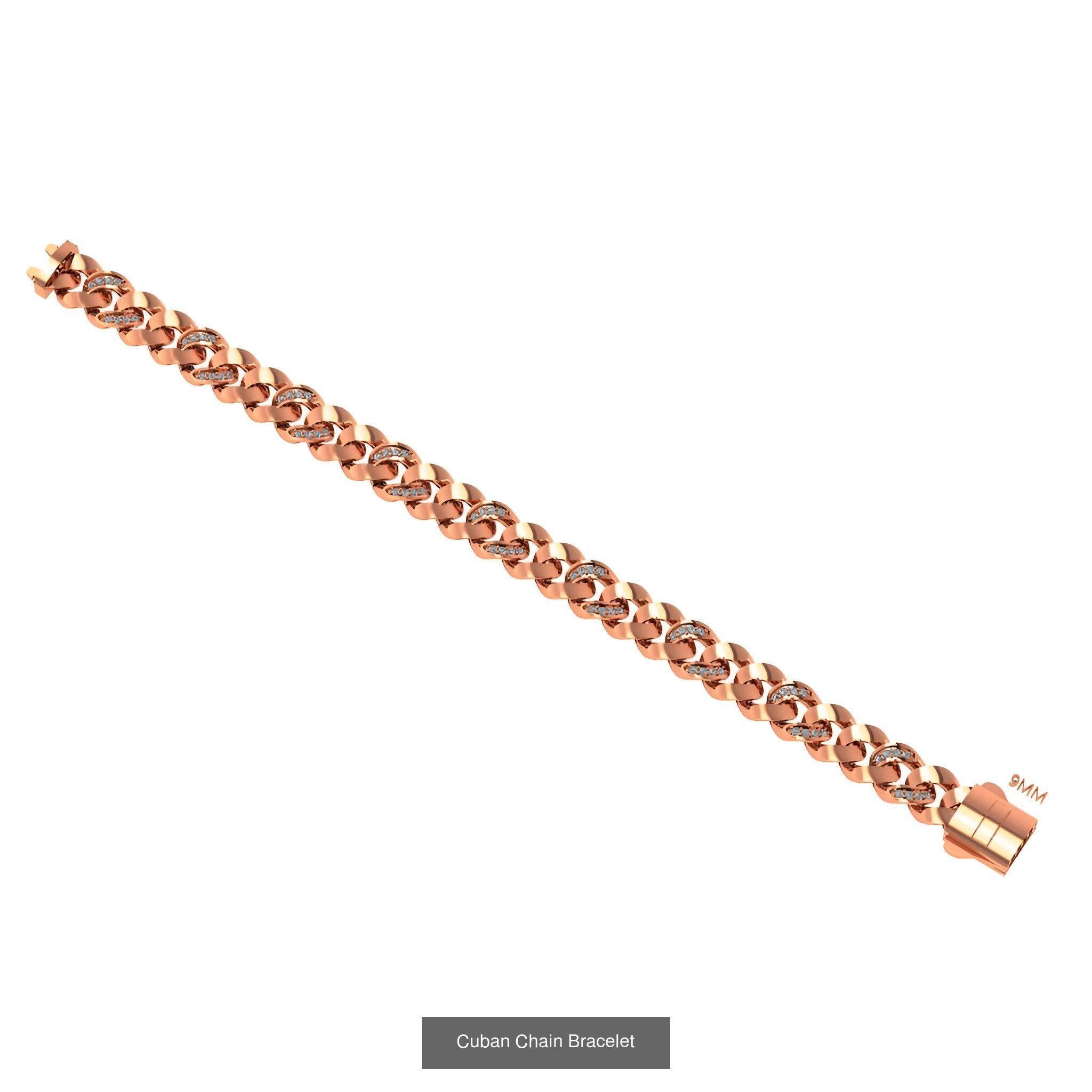 121 Cuban Chain Bracelet Necklace Collection _92