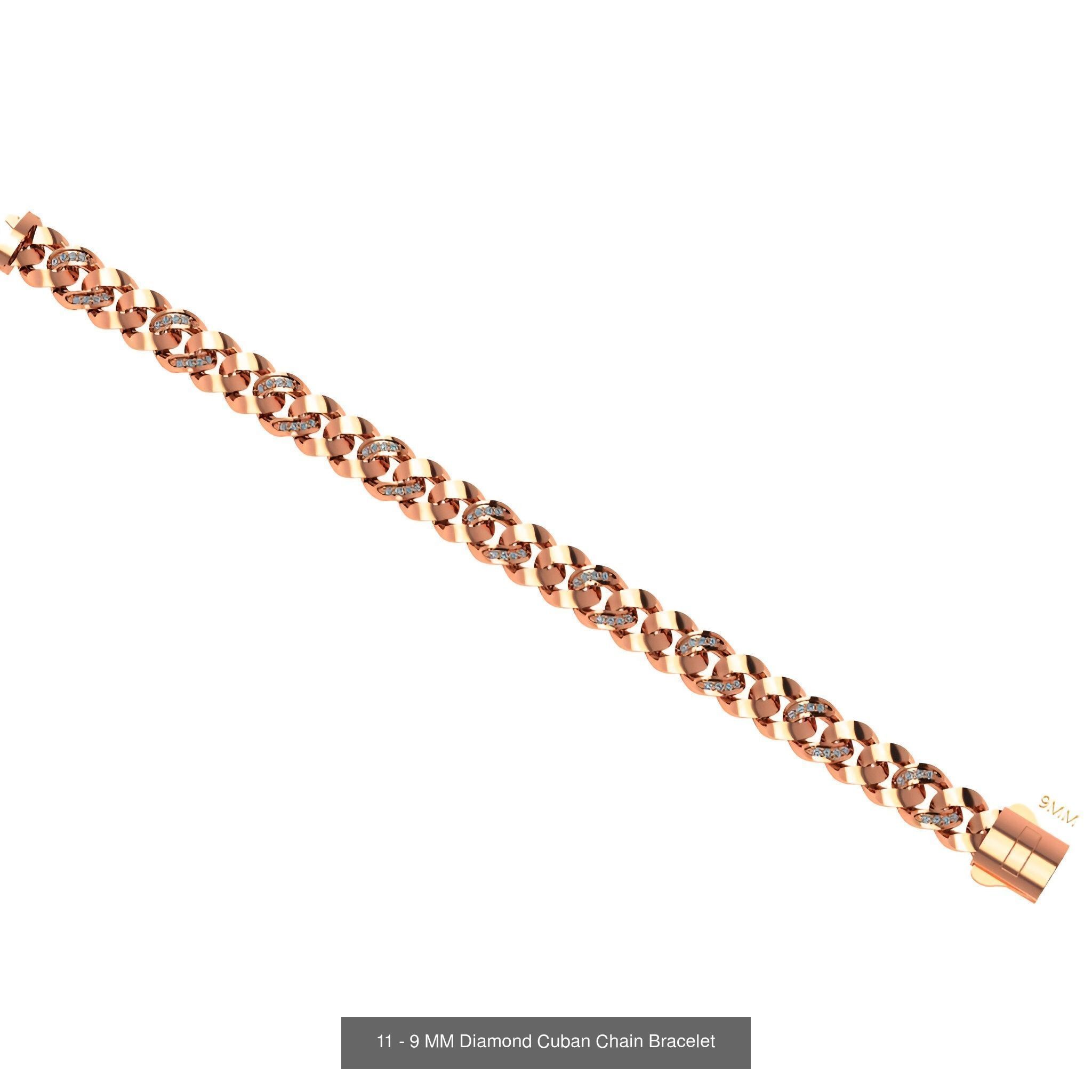 121 Cuban Chain Bracelet Necklace Collection _80