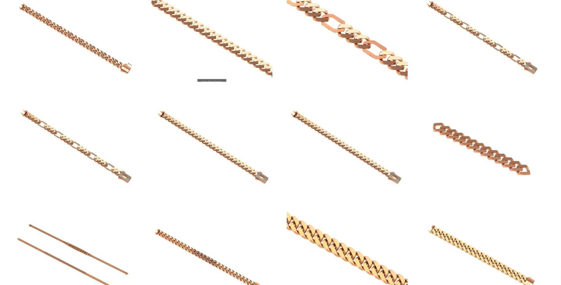 121 Cuban Chain Bracelet Necklace Collection _3