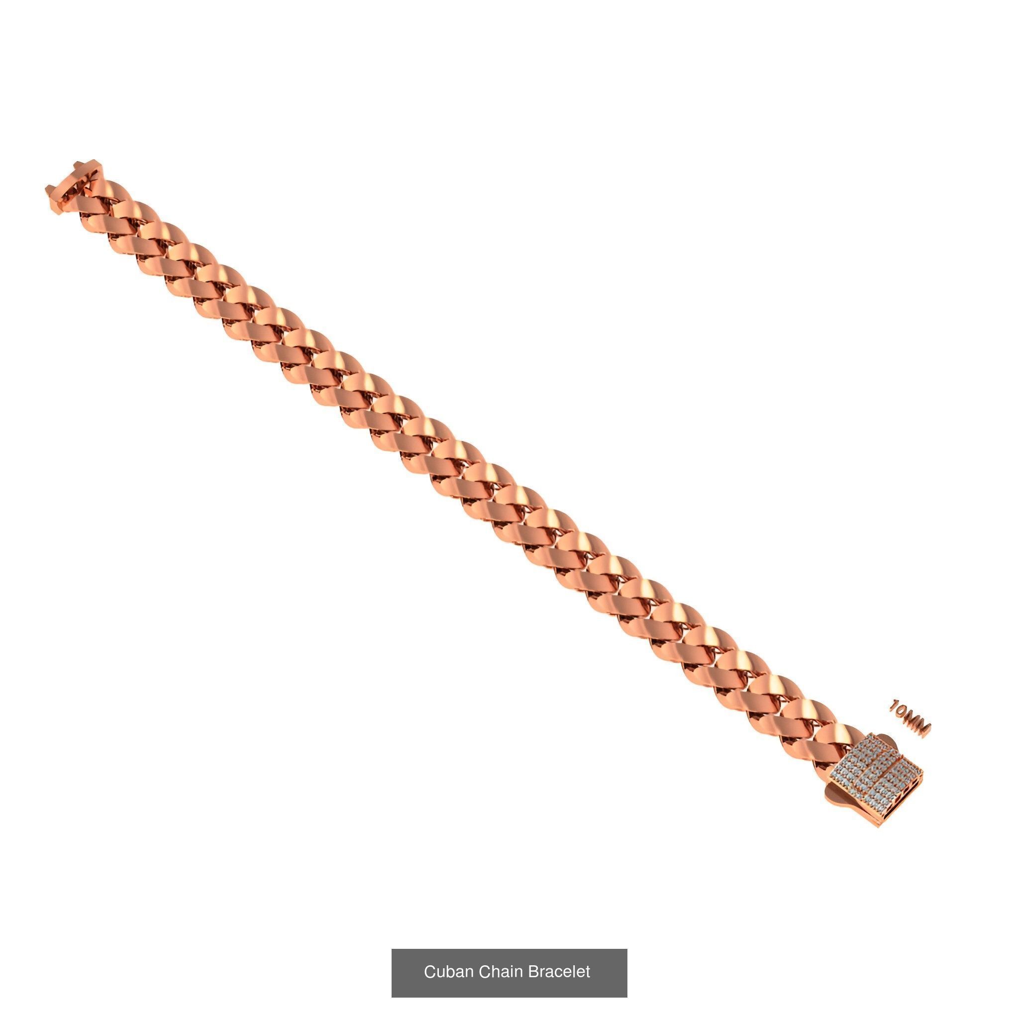 121 Cuban Chain Bracelet Necklace Collection _113