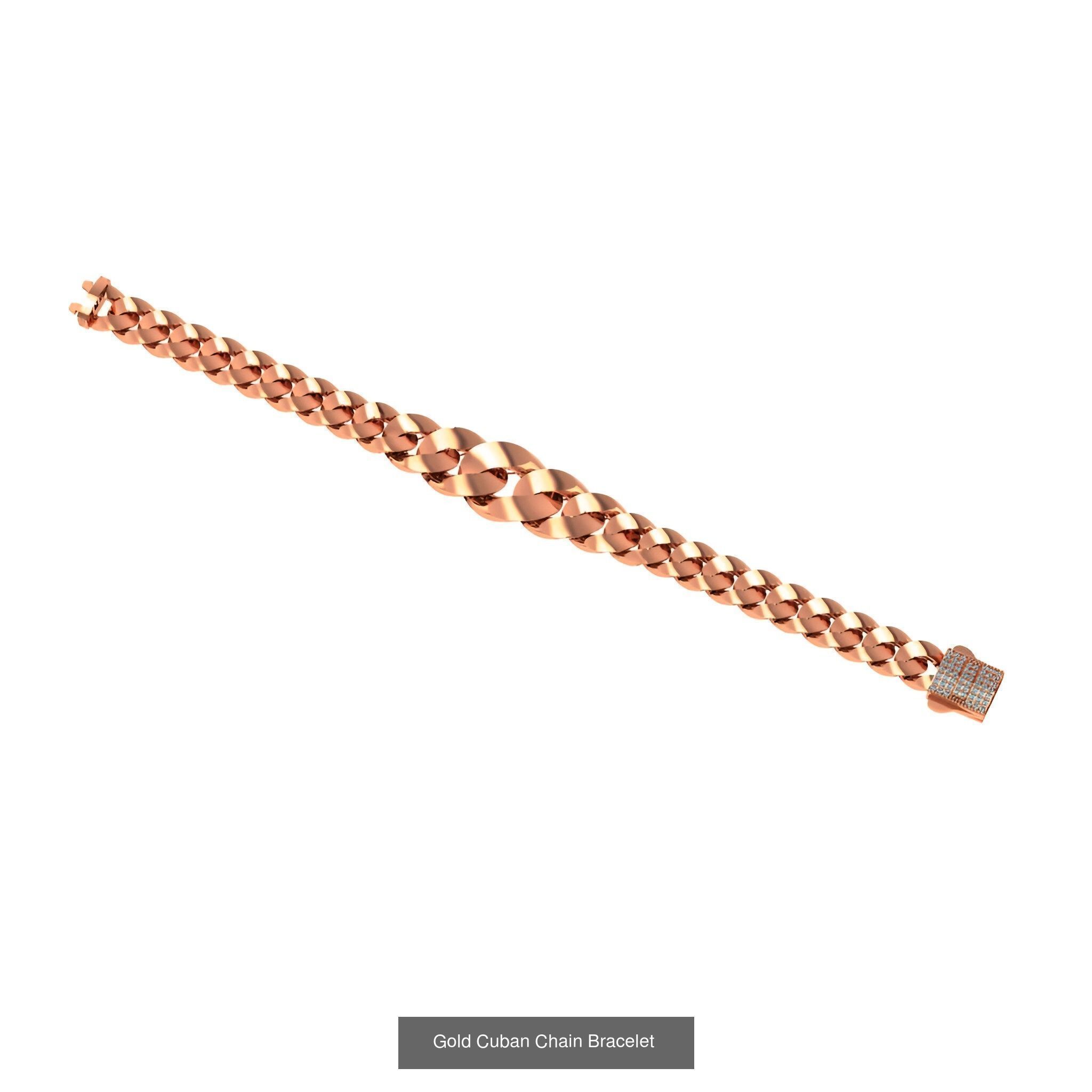 121 Cuban Chain Bracelet Necklace Collection _79