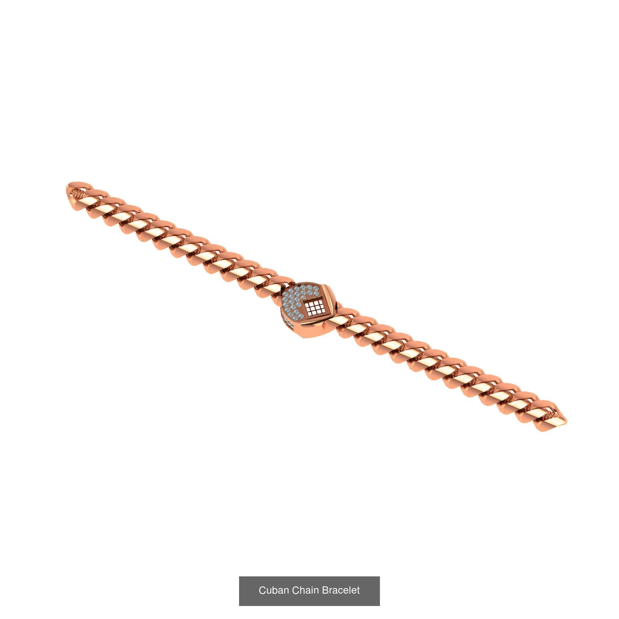 121 Cuban Chain Bracelet Necklace Collection _88