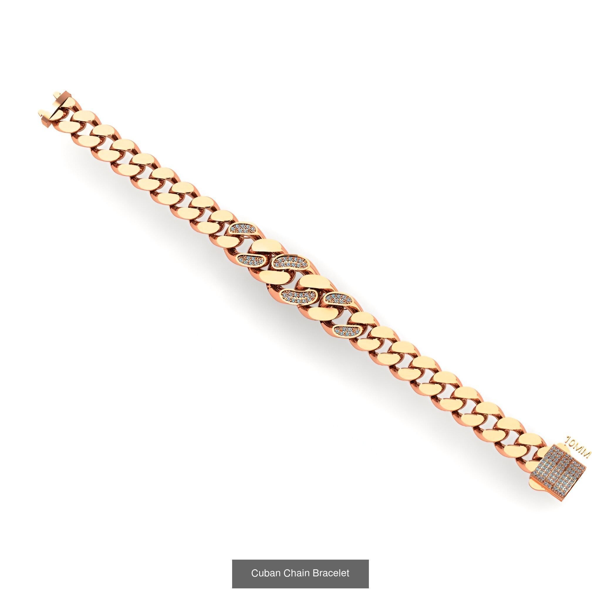 121 Cuban Chain Bracelet Necklace Collection _119