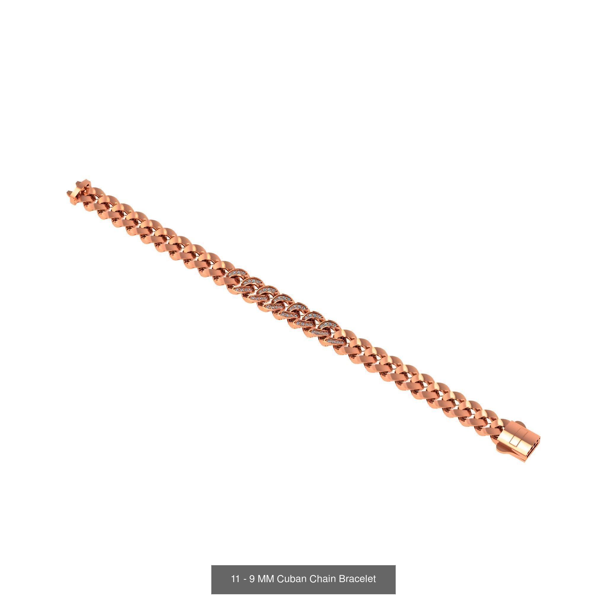 121 Cuban Chain Bracelet Necklace Collection _49