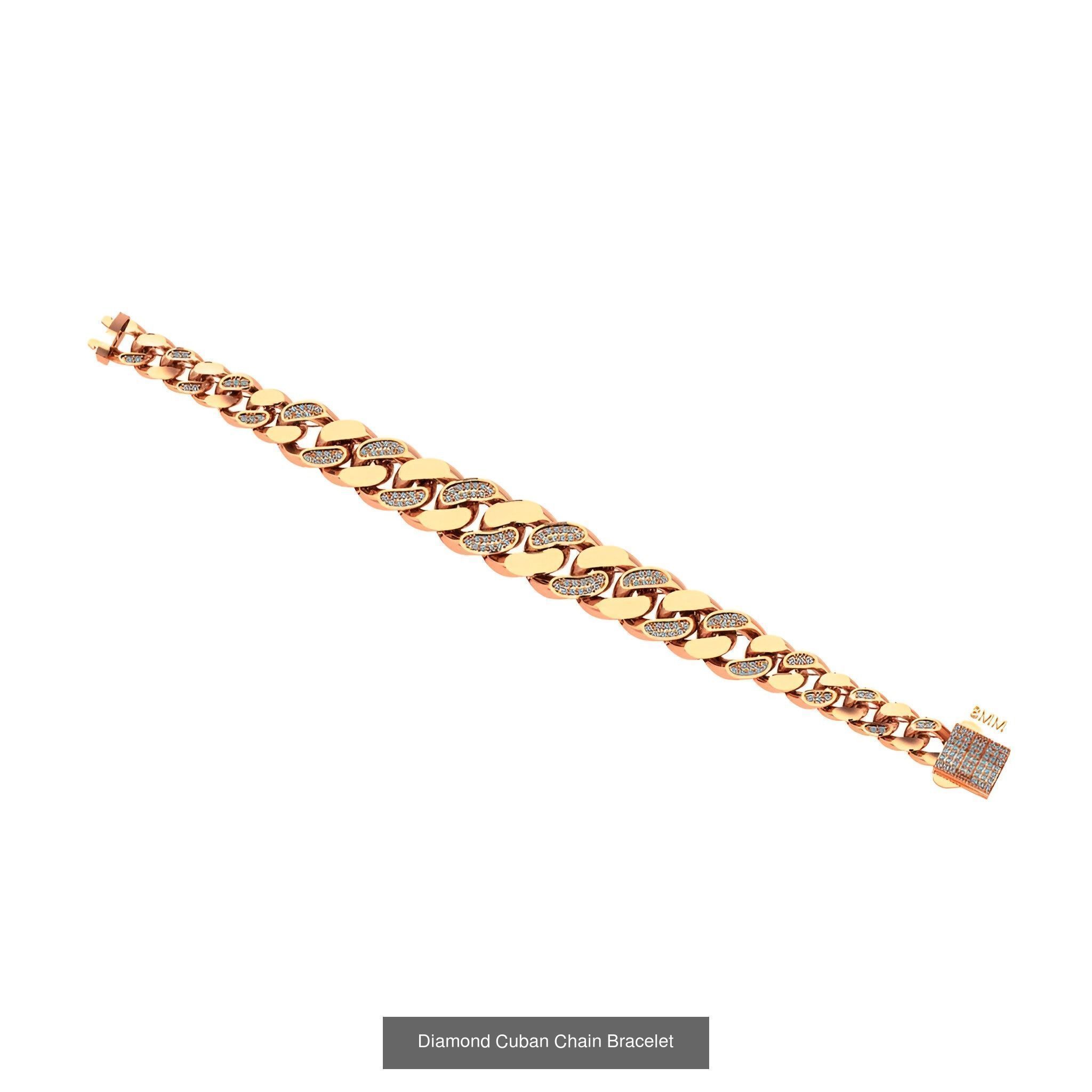 121 Cuban Chain Bracelet Necklace Collection _73