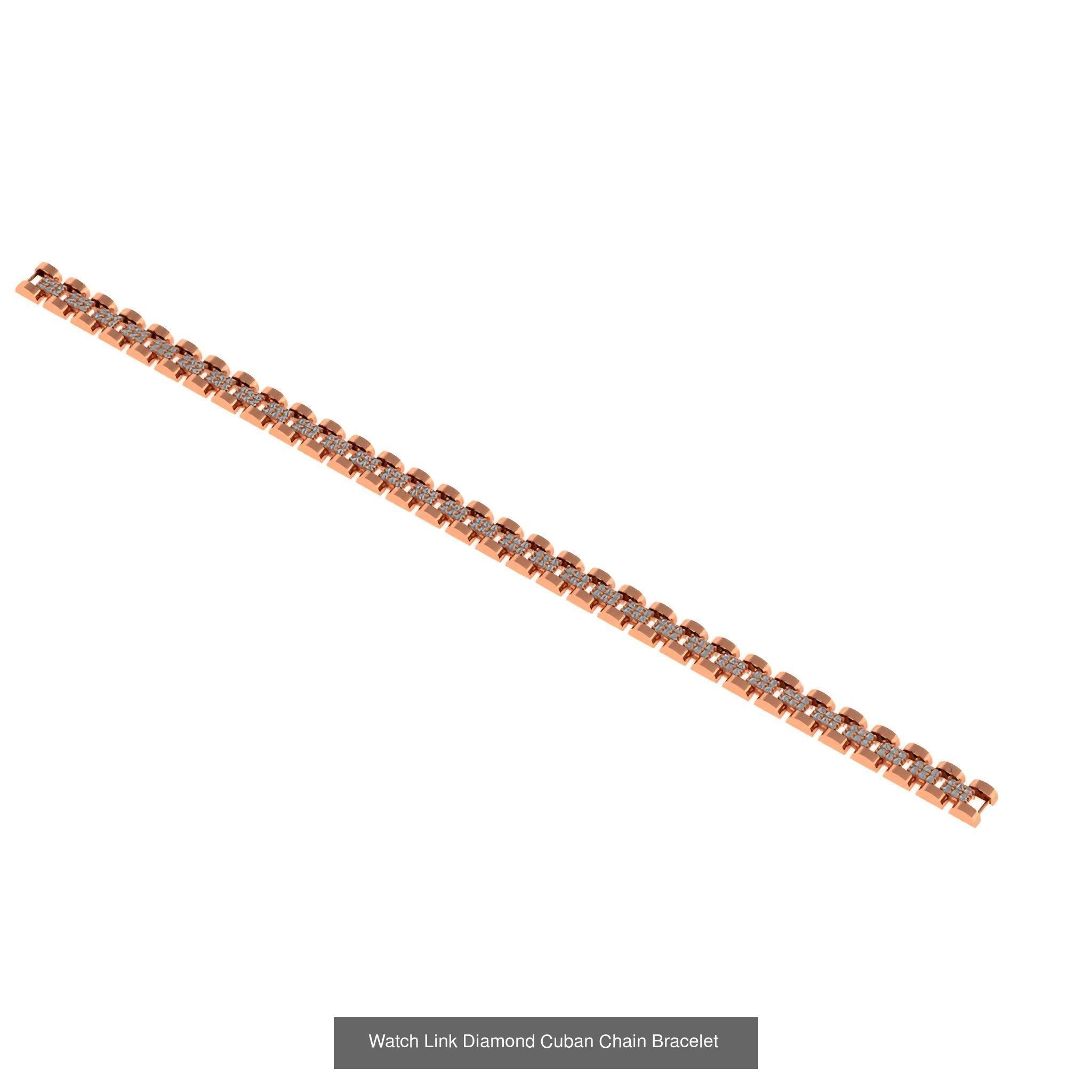 121 Cuban Chain Bracelet Necklace Collection _30