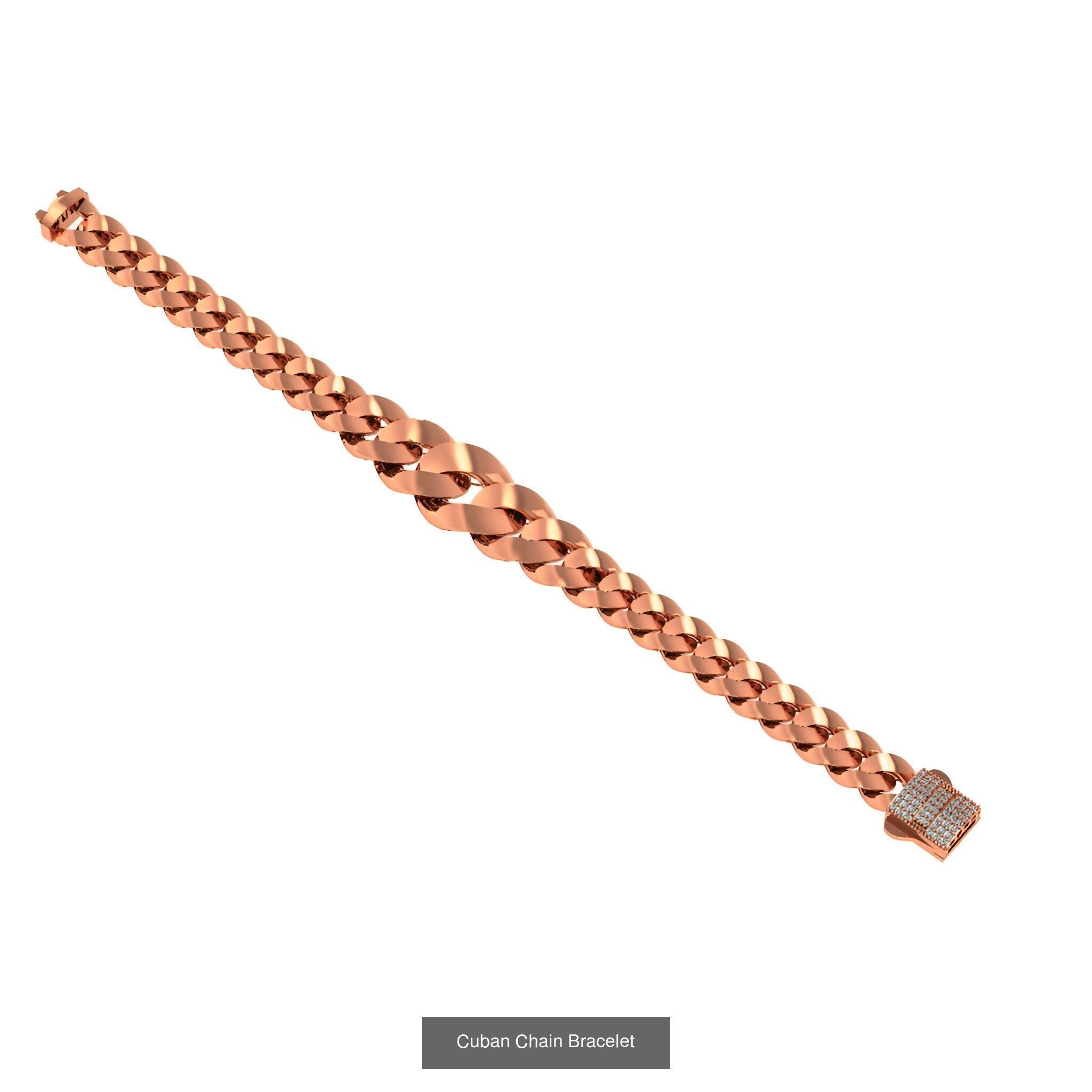 121 Cuban Chain Bracelet Necklace Collection _126