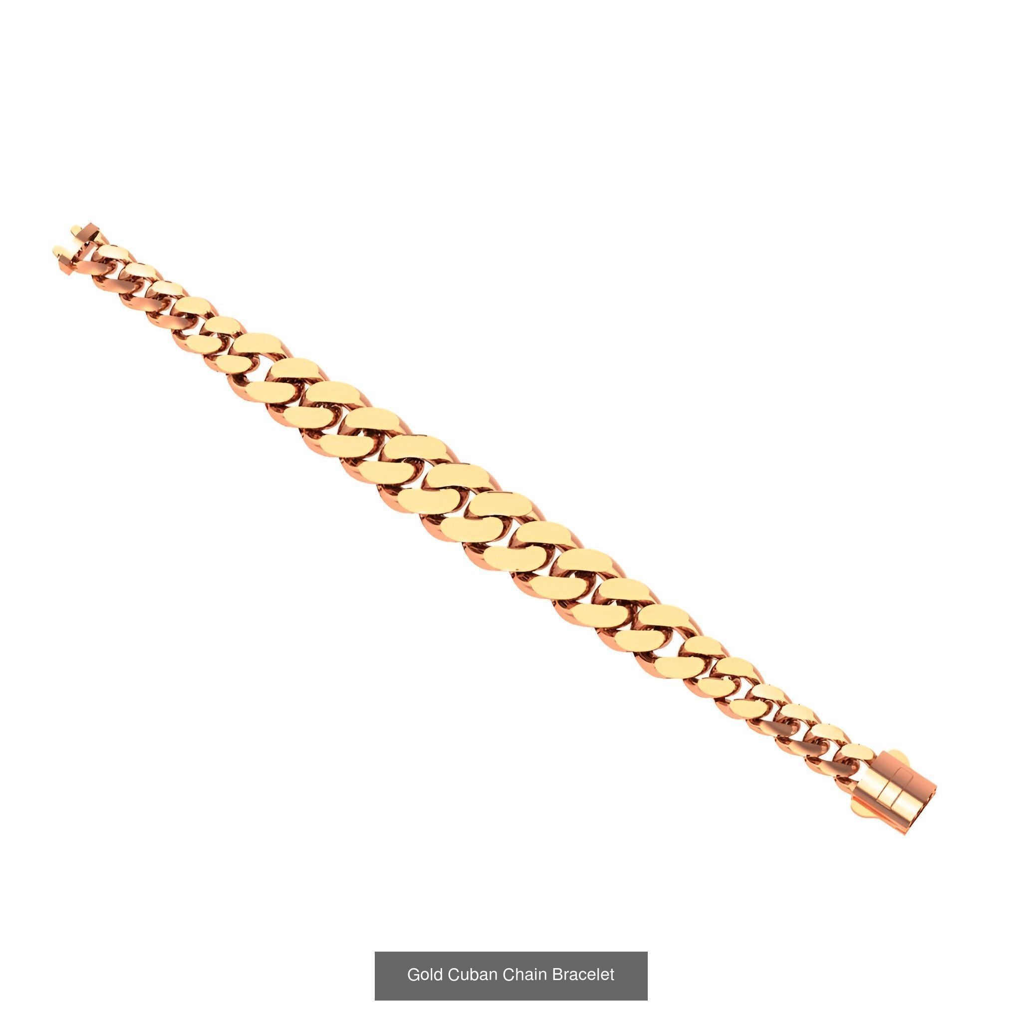 121 Cuban Chain Bracelet Necklace Collection _53